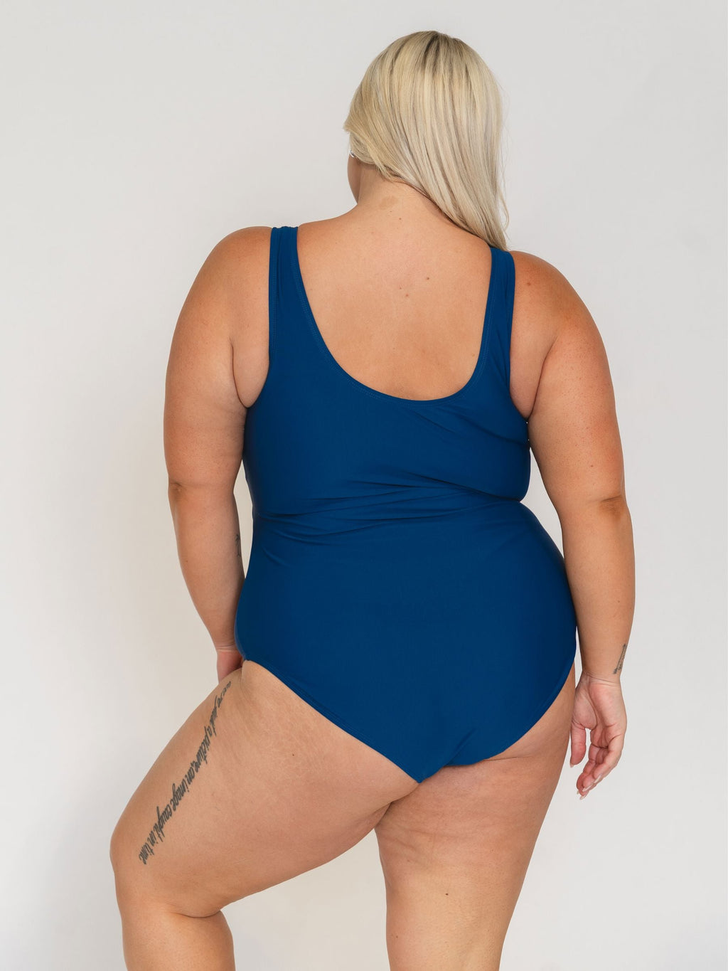 Navy Stripe Knotted One-Piece