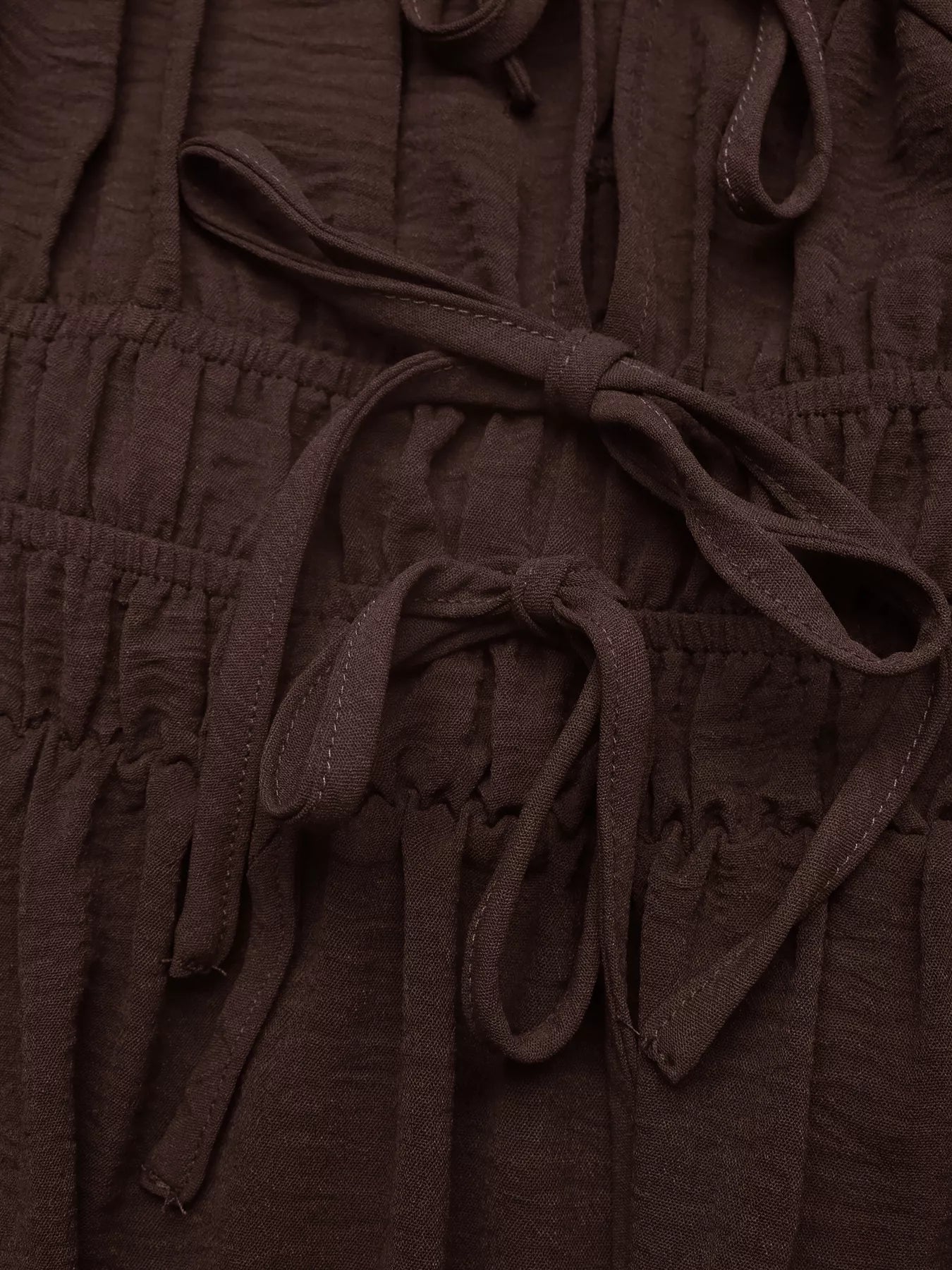 Tie-Front A-Line Dress
