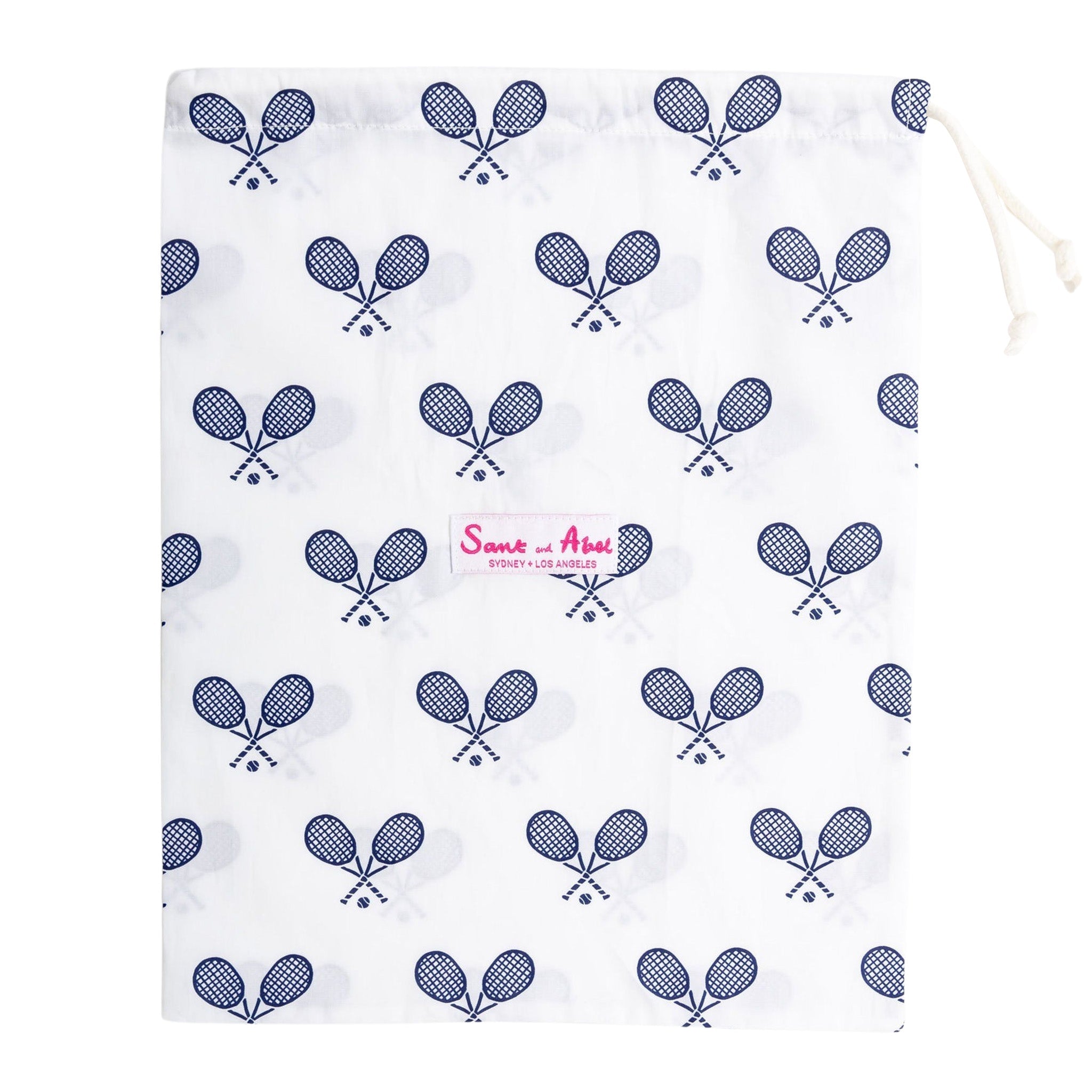 Women's Tennis Navy Night Shirt - Organic Cotton Poplin