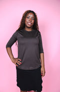 Performance Quarter Sleeve - Chocolate Brown