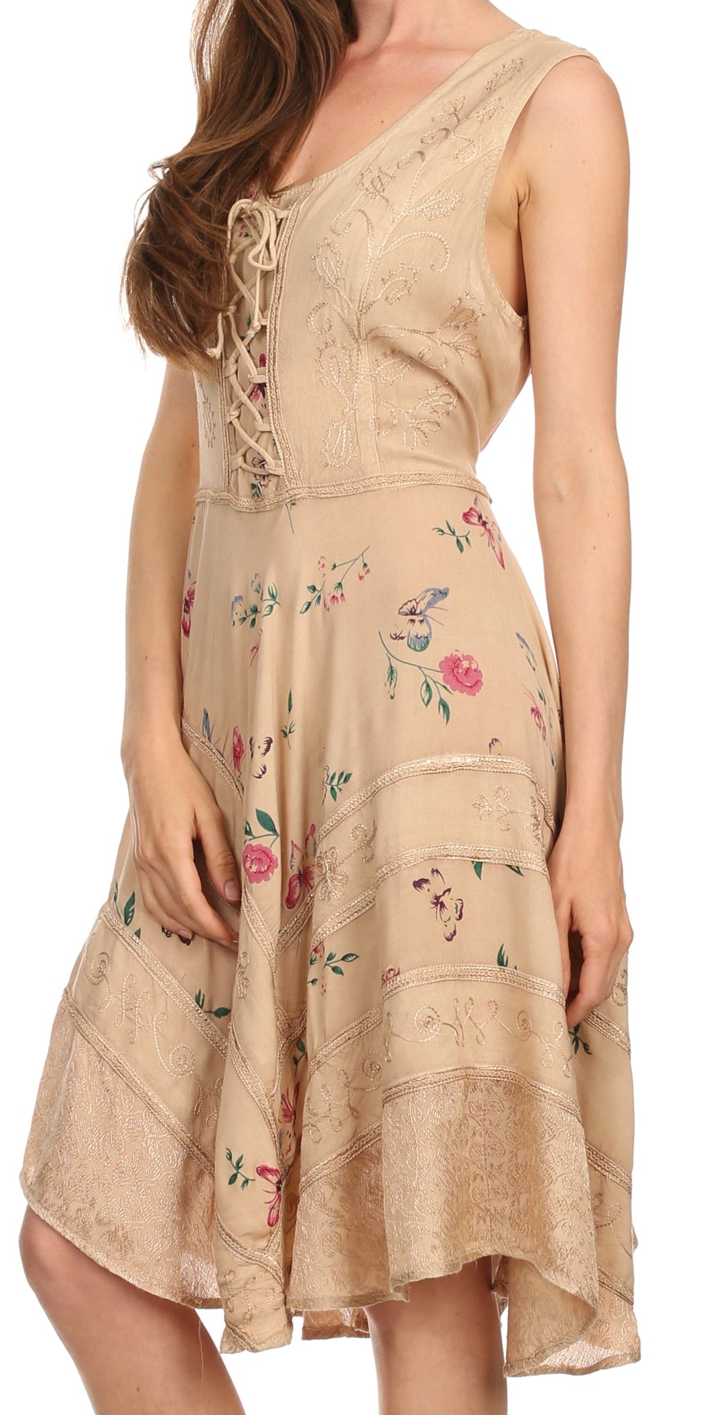 Sakkas Fairy Maiden Corset Style Dress
