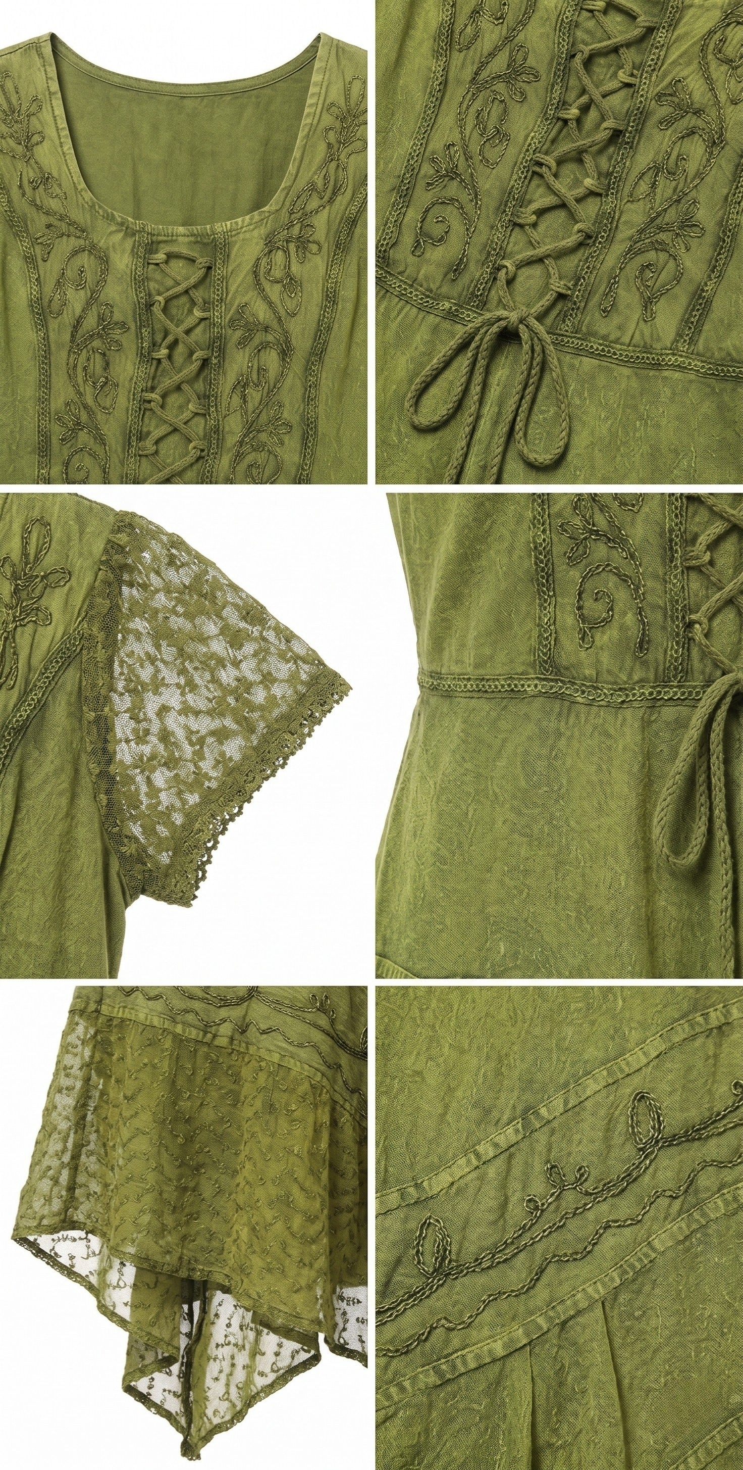 Sakkas Marigold Embroidered Fairy Dress