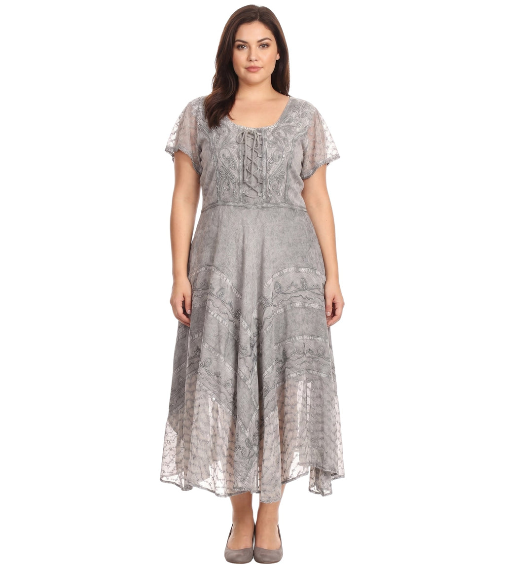 Sakkas Marigold Embroidered Fairy Dress