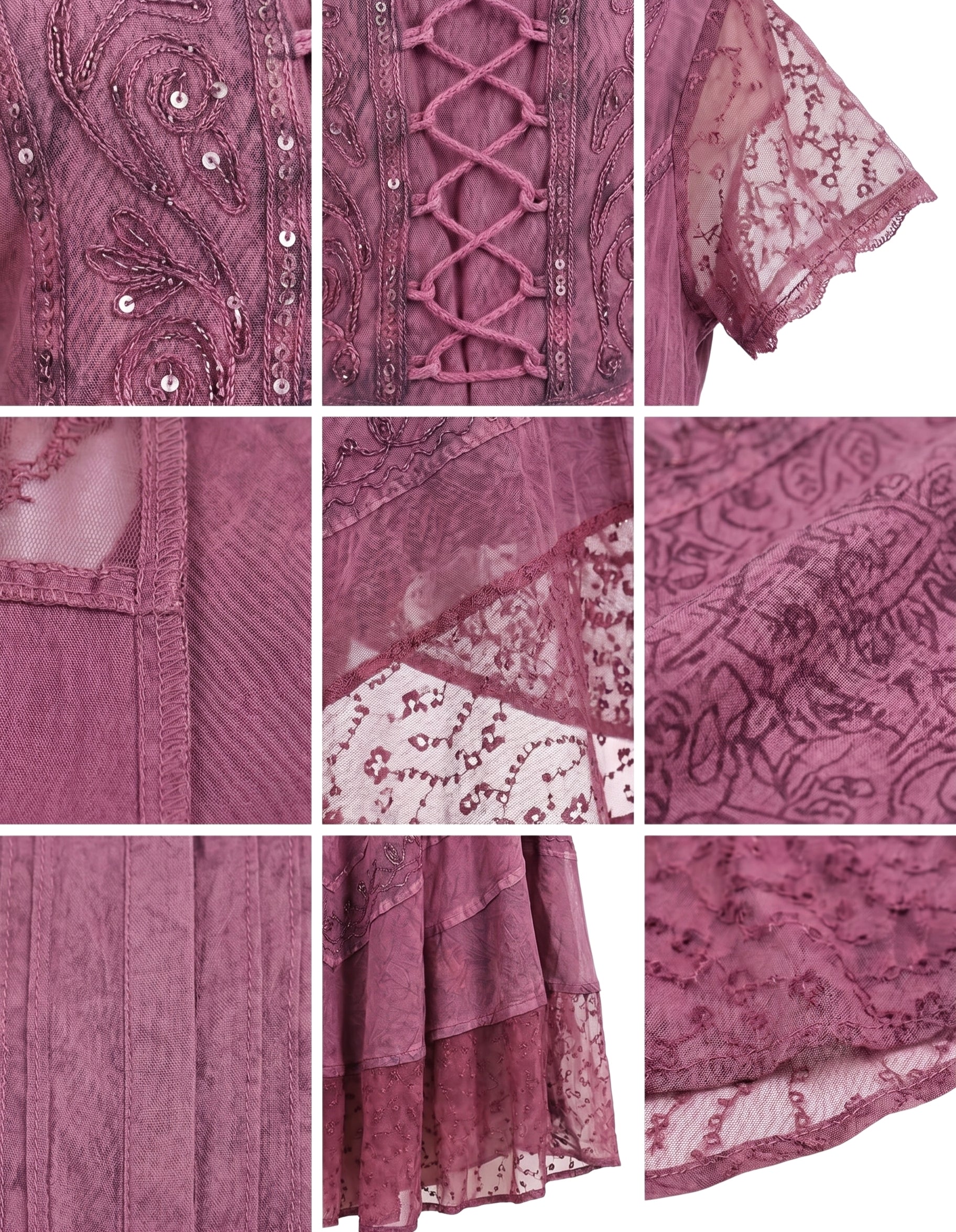 Sakkas Marigold Embroidered Fairy Dress