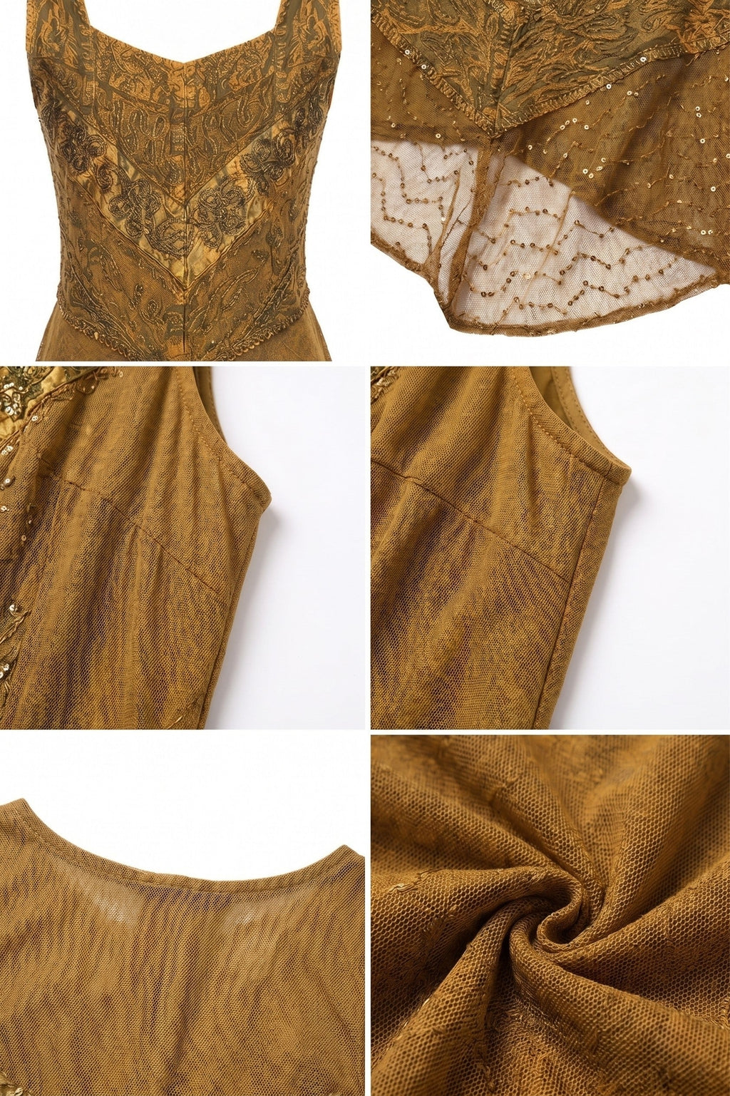 Sakkas Zendaya Stonewashed Rayon Embroidered Floral Vine Sleeveless V-neck Dress