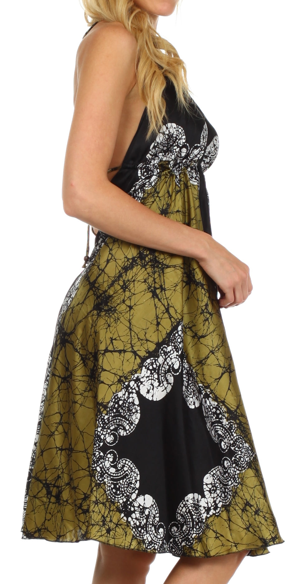 Sakkas Isis Silky Halter Dress