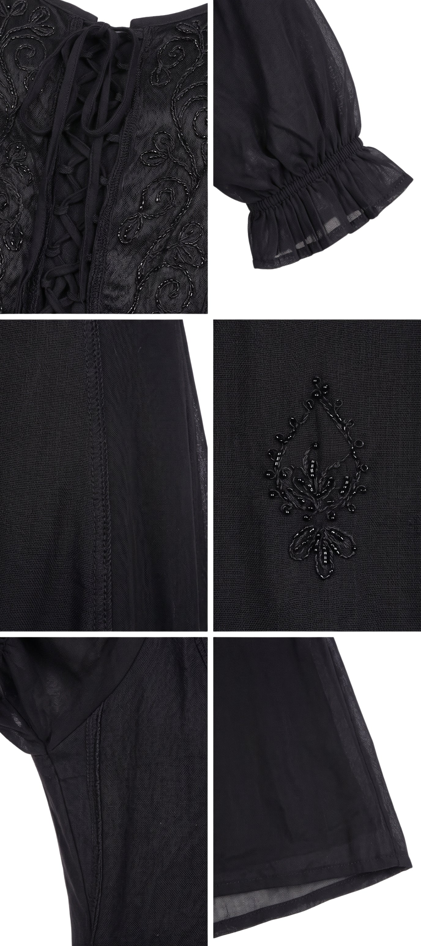 Sakkas Bridget Embroidered Renaissance Dress
