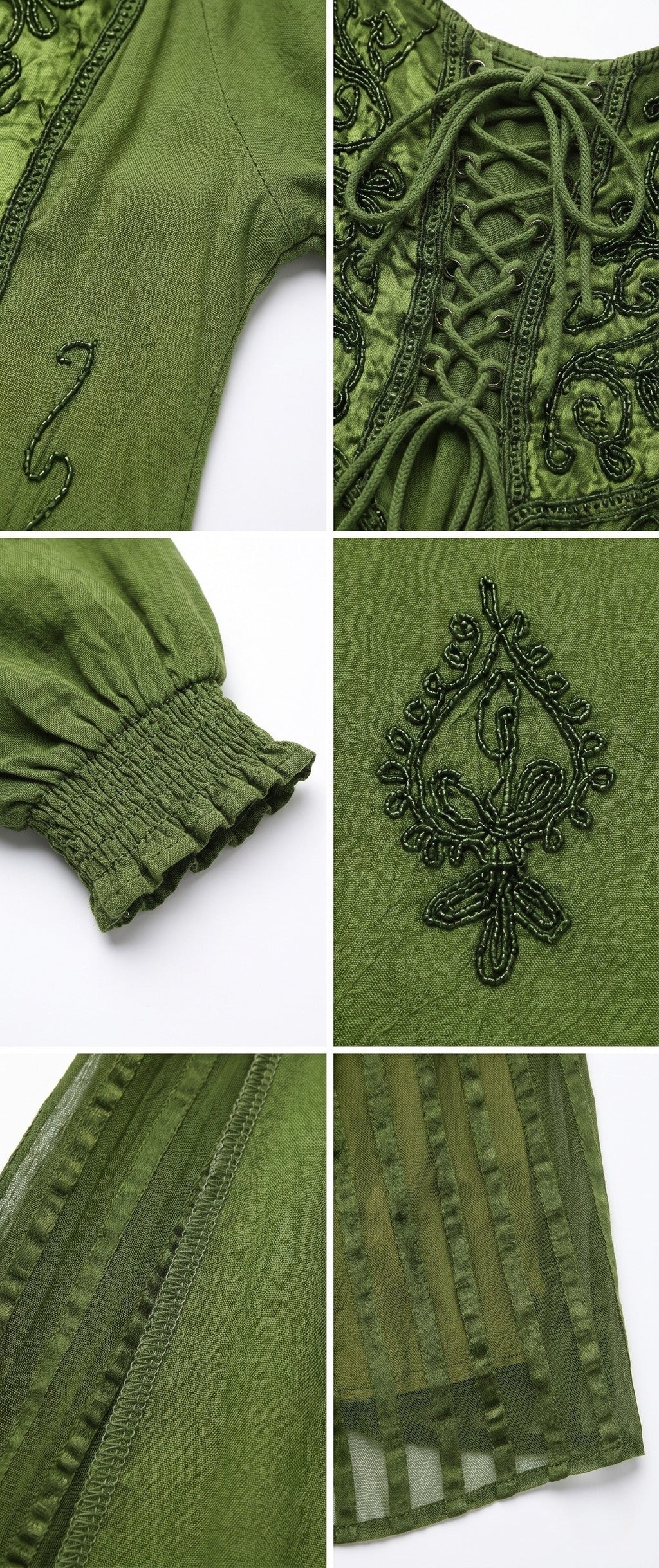 Sakkas Bridget Embroidered Renaissance Dress