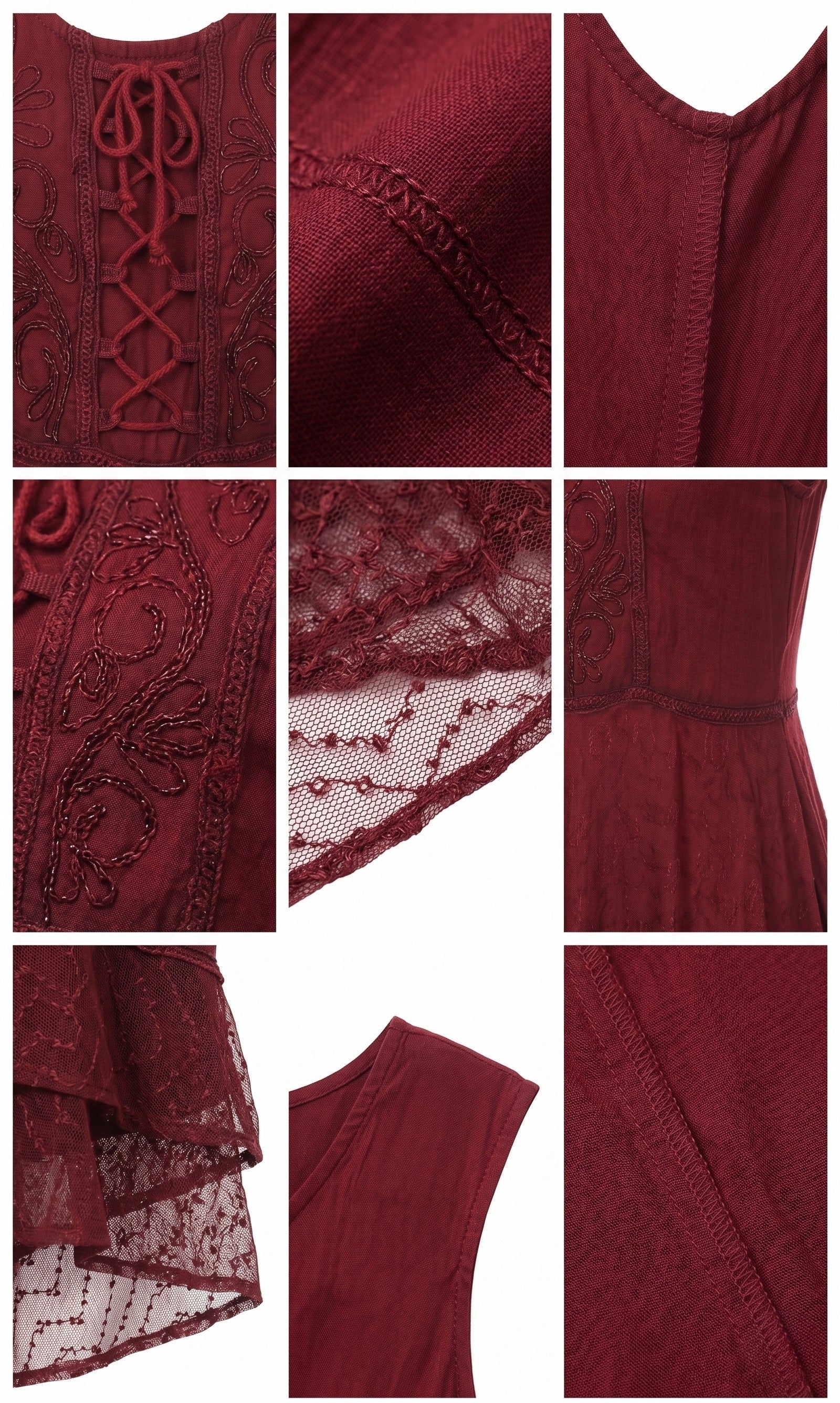 Sakkas Kevina Stonewashed Rayon Embroidered Dress
