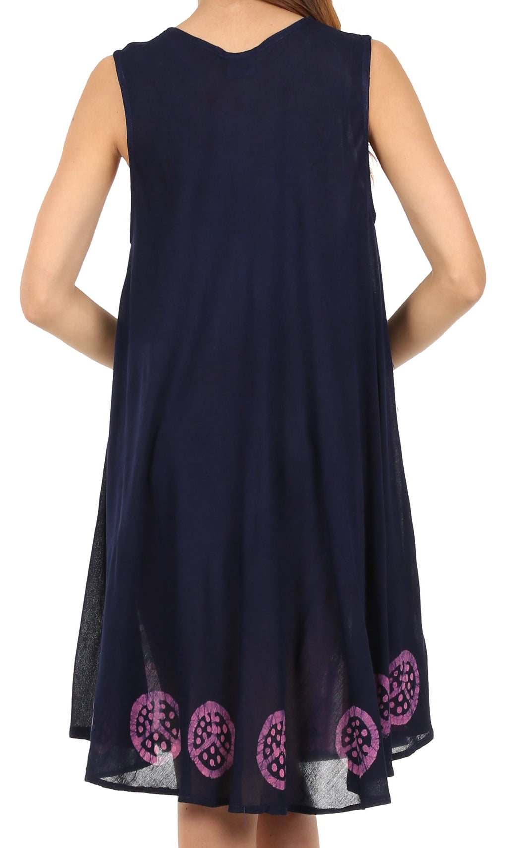 Sakkas Batik Peace Caftan Tank Dress / Cover Up