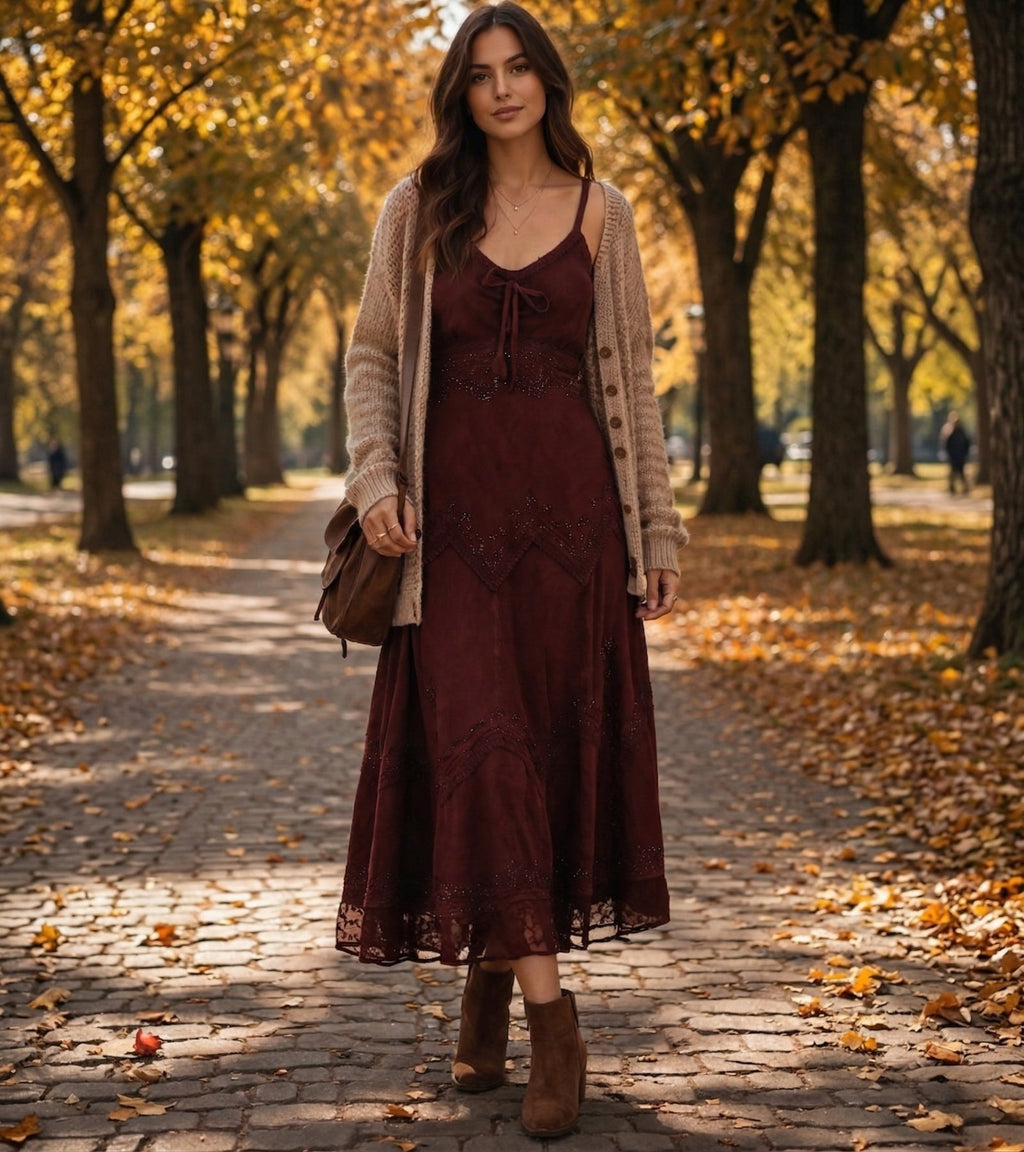 Sakkas Stonewashed Rayon Embroidered Adjustable Spaghetti Straps Long Dress