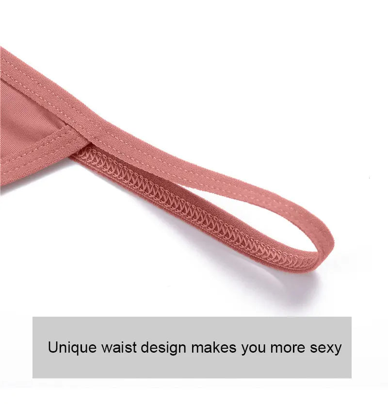 Women's Cotton Thong Sexy Thongs Women's Panties Set Solid Seamless Low Waist Underwear Female Underpants Intimates Lingerie