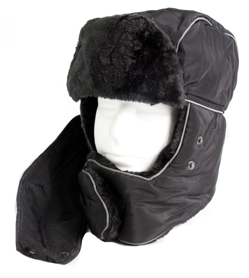 Sakkas Alex Ushanka Trapper Hat Removable Mask Faux Fur Winter Aviator Russian Hat, Windproof Cold Weather for Men & Women