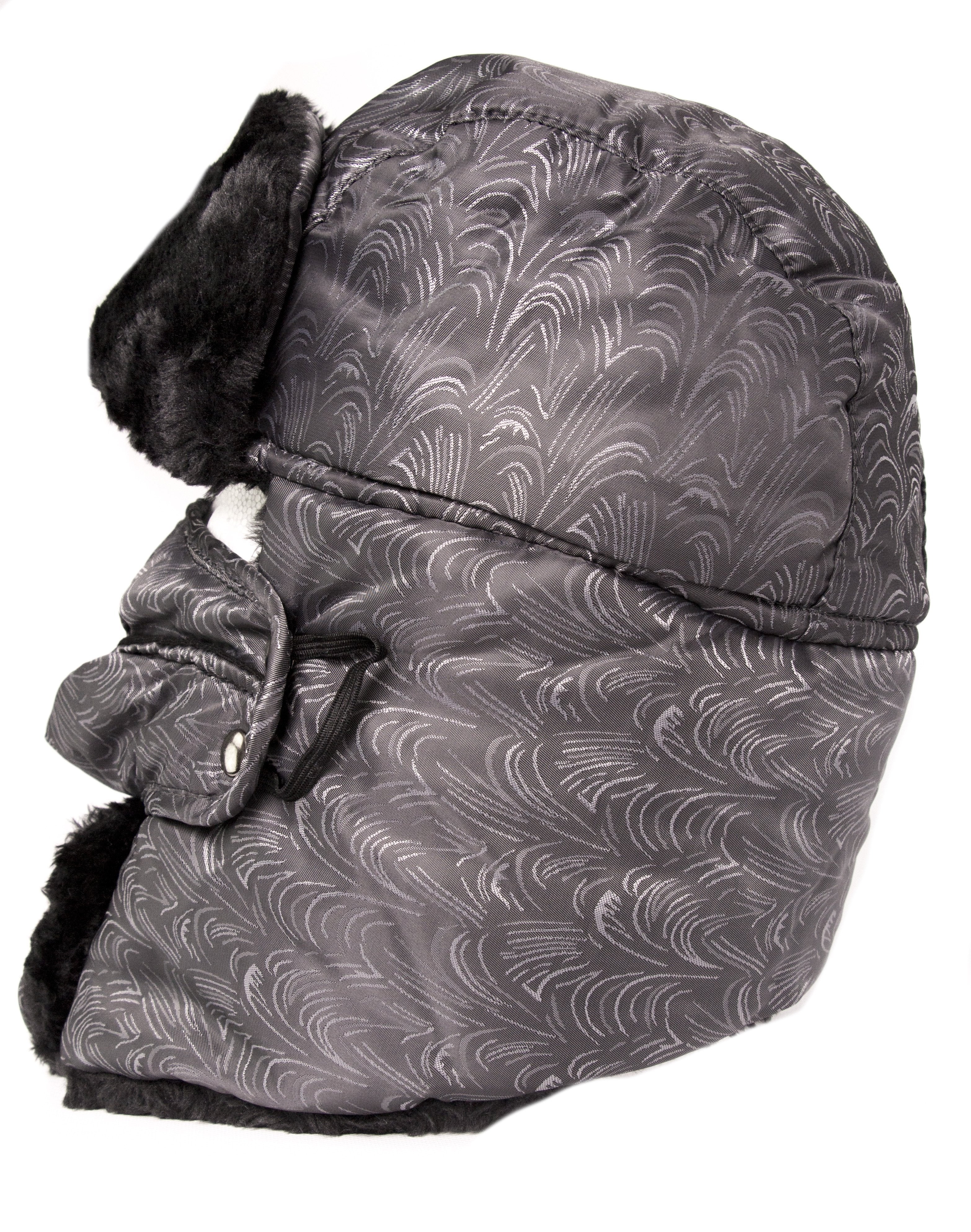Sakkas Alex Ushanka Trapper Hat Removable Mask Faux Fur Winter Aviator Russian Hat, Windproof Cold Weather for Men & Women