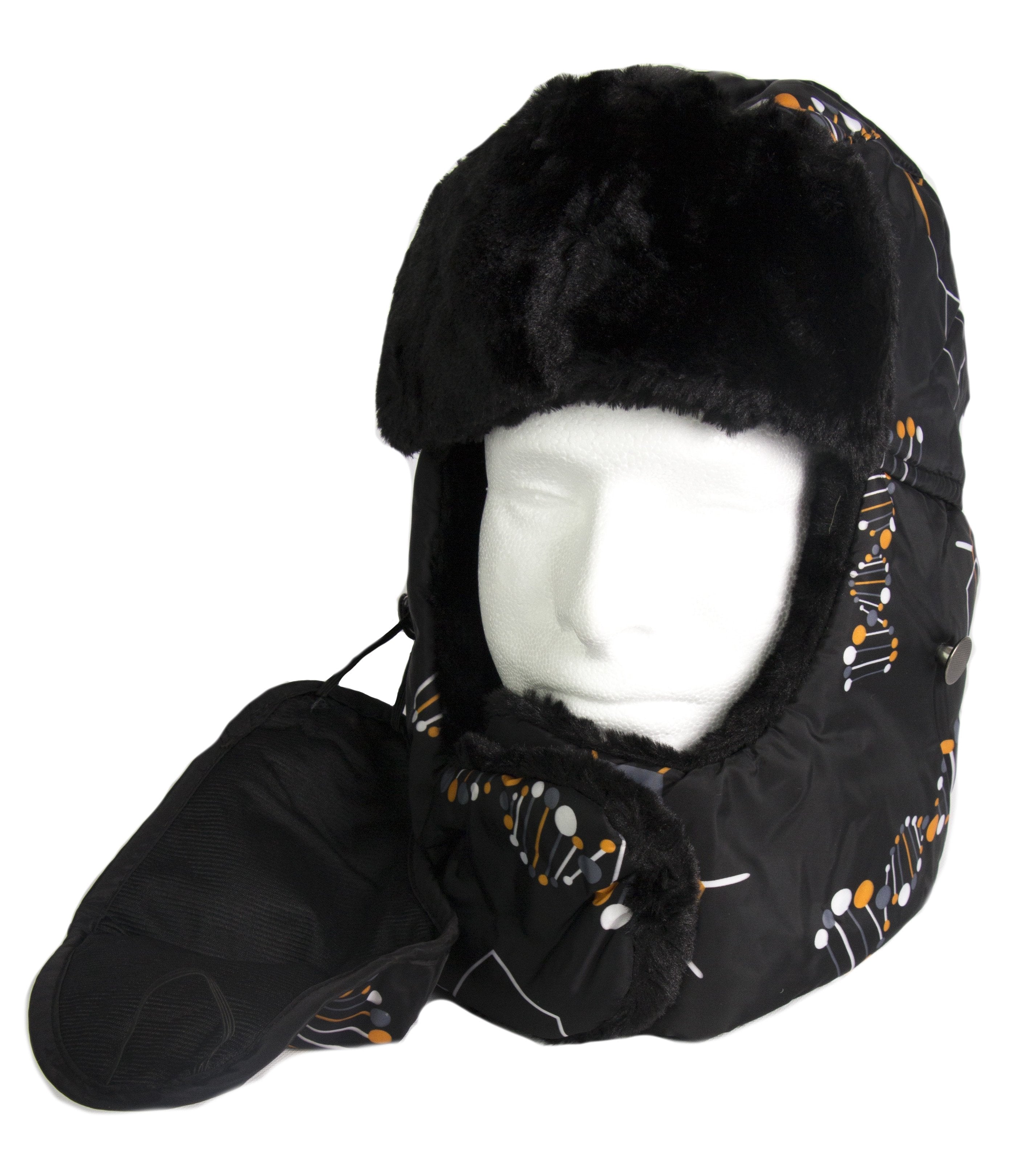 Sakkas Alex Ushanka Trapper Hat Removable Mask Faux Fur Winter Aviator Russian Hat, Windproof Cold Weather for Men & Women