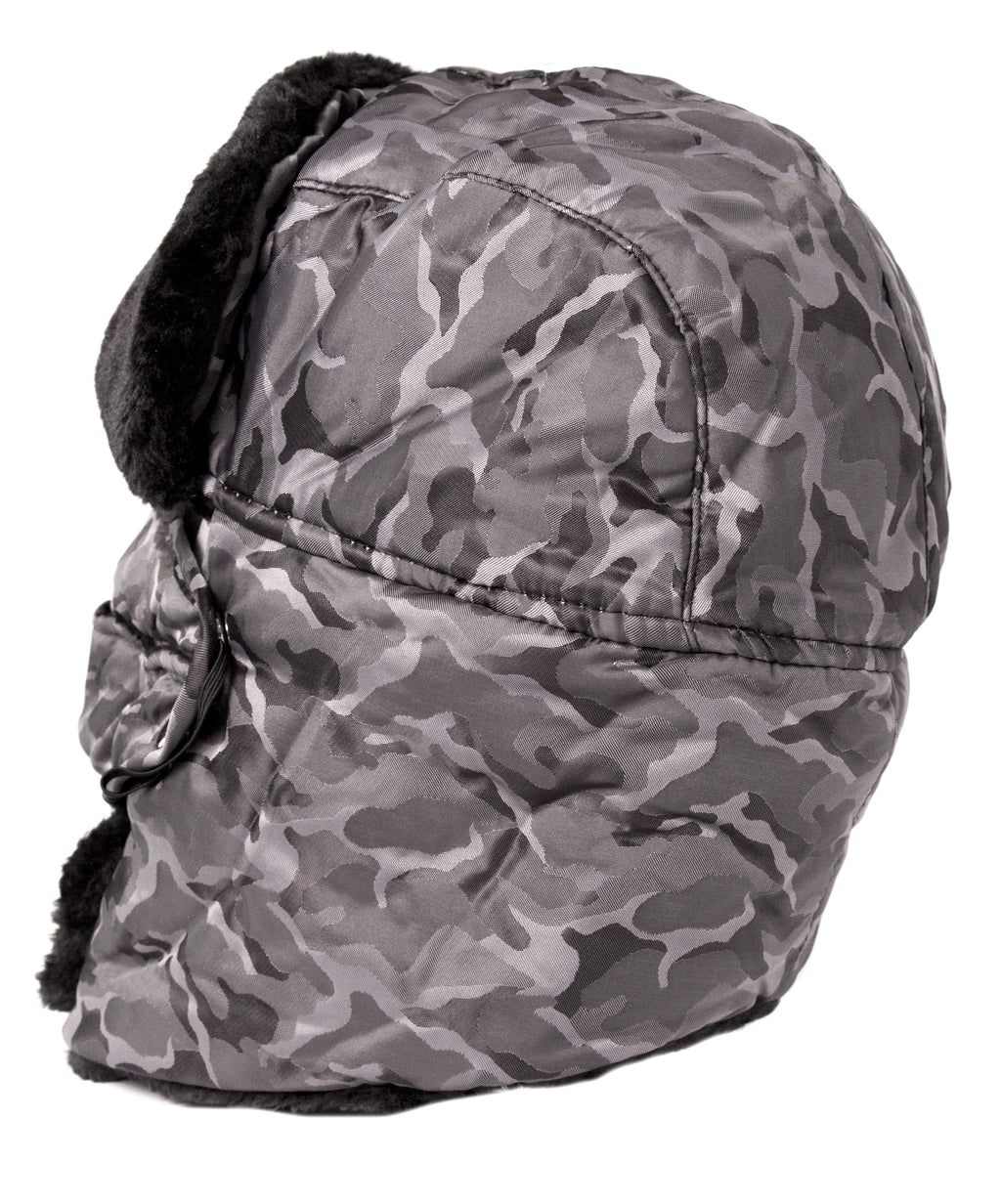 Sakkas Alex Ushanka Trapper Hat Removable Mask Faux Fur Winter Aviator Russian Hat, Windproof Cold Weather for Men & Women