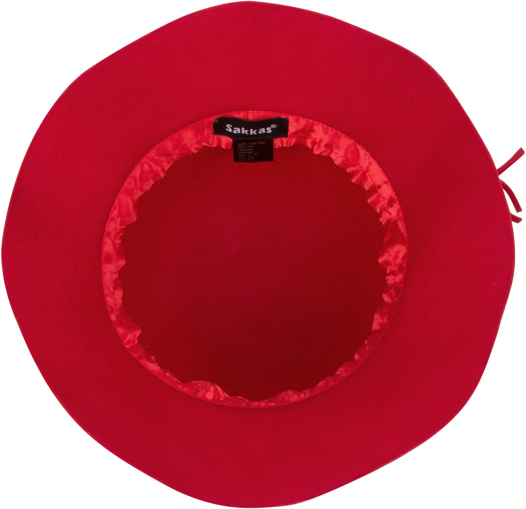Sakkas Gloria Vintage Style Wool Cloche Hat