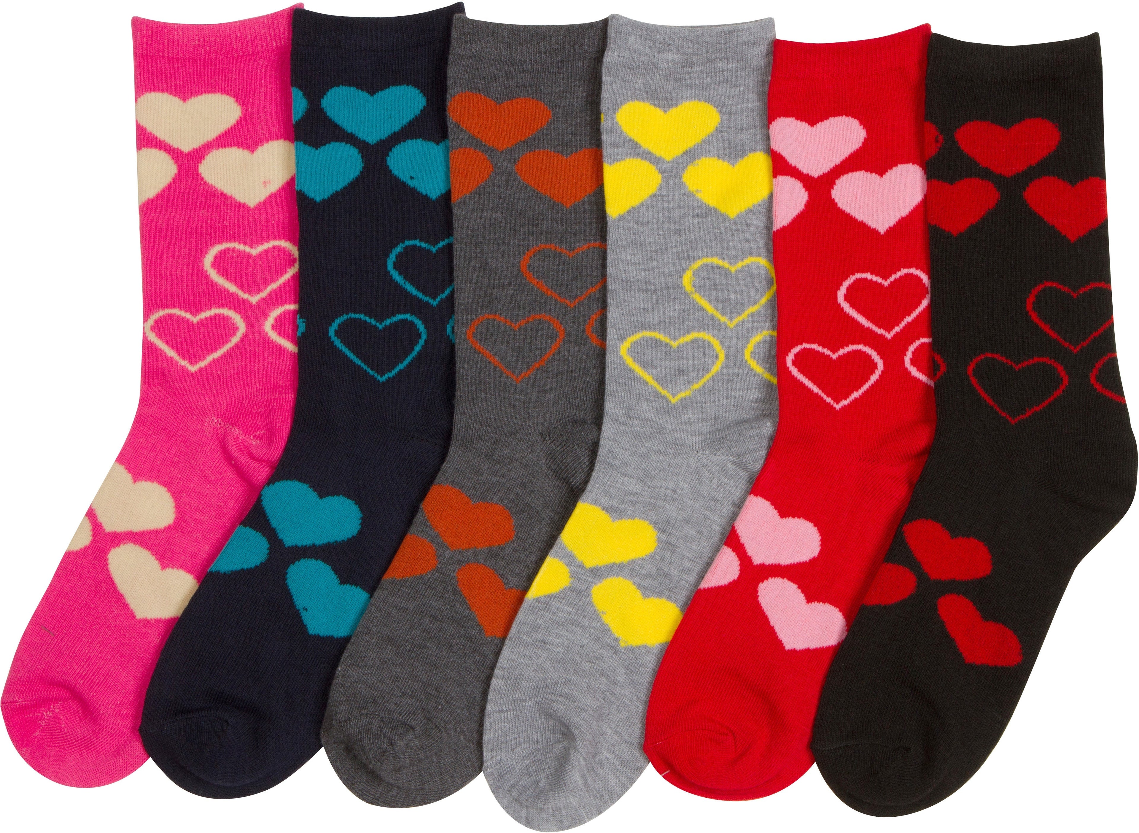 Sakkas Women's Poly Blend Soft and Stretchy Crew Pattern Socks Assorted 6-pack