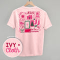 Jesus Is The Reason Pink Doodles (Back Print)