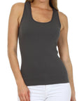 Sakkas Basics Ribbed Racerback Cami Tank Top