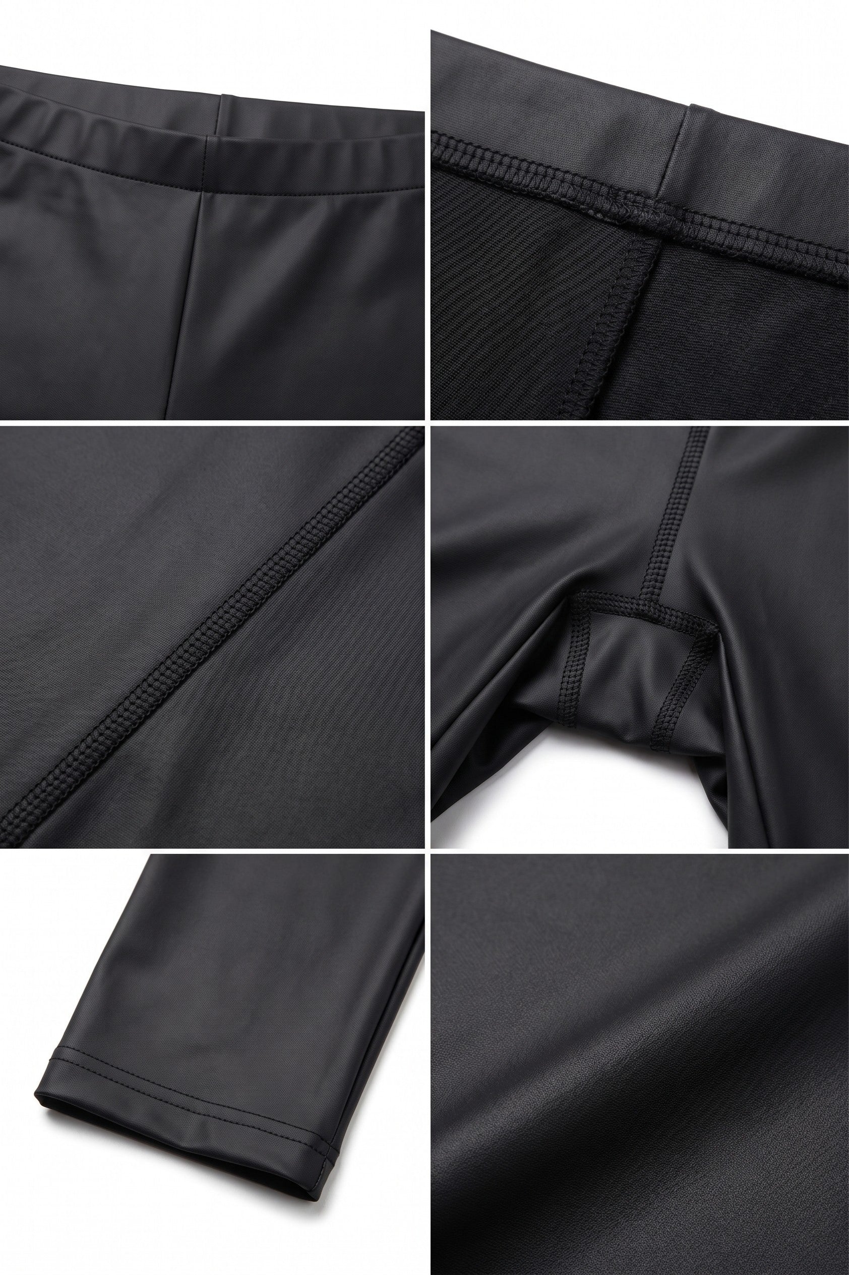 Sakkas Footless Ultra Slim Fit Matte Liquid Wet Look Leggings