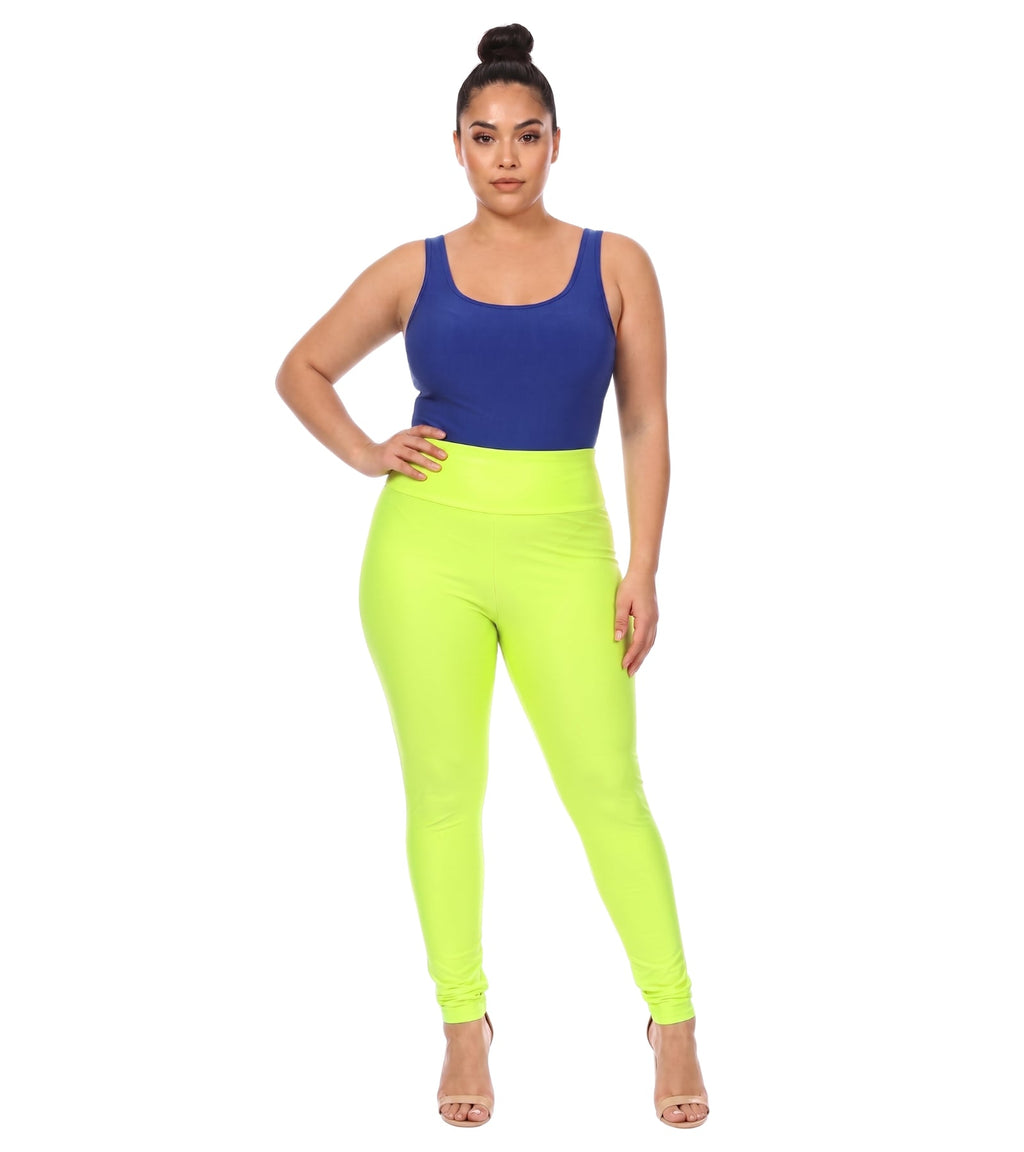 Sakkas Footless Ultra Slim Fit Matte Liquid Wet Look Leggings