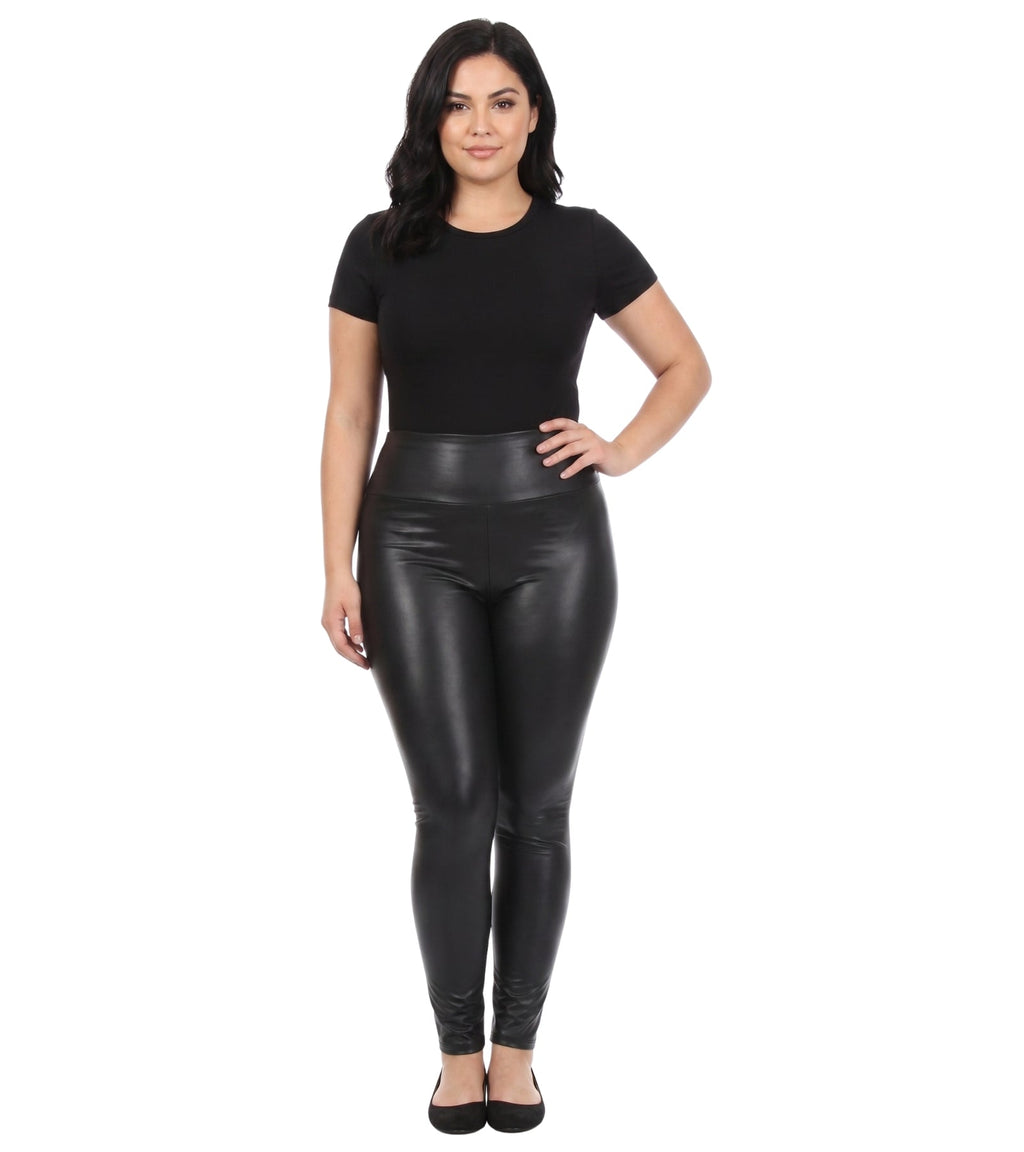 Sakkas Matte Liquid High Waist Stretch Leggings - Made in USA