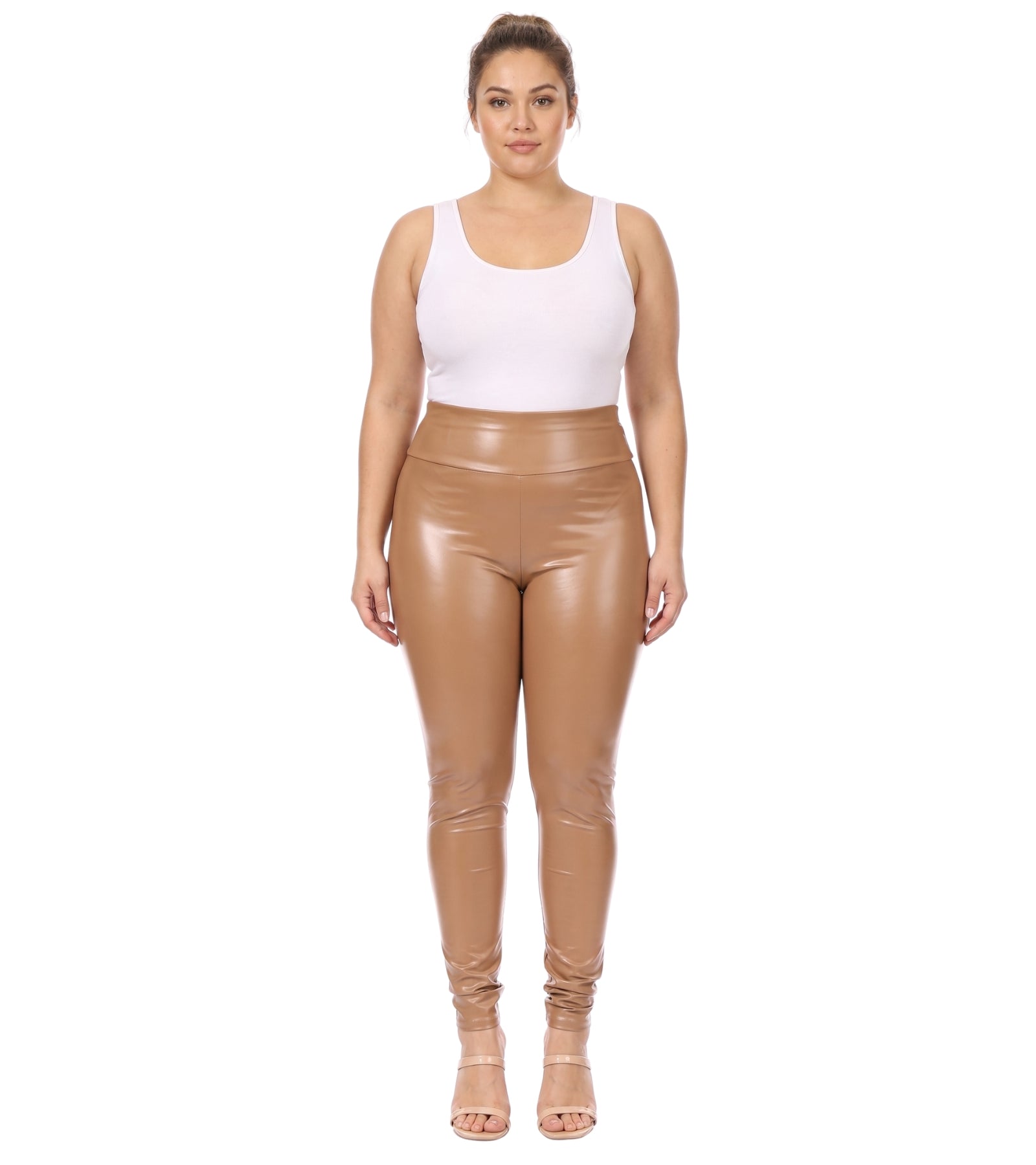 Sakkas Matte Liquid High Waist Stretch Leggings - Made in USA