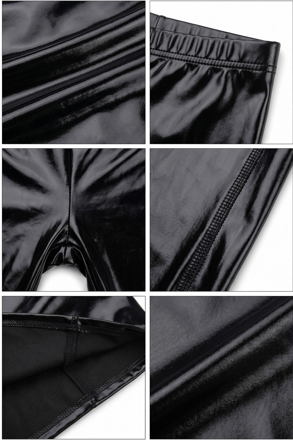 Sakkas Footless Liquid Wet Look Shiny Metallic Stretch Leggings
