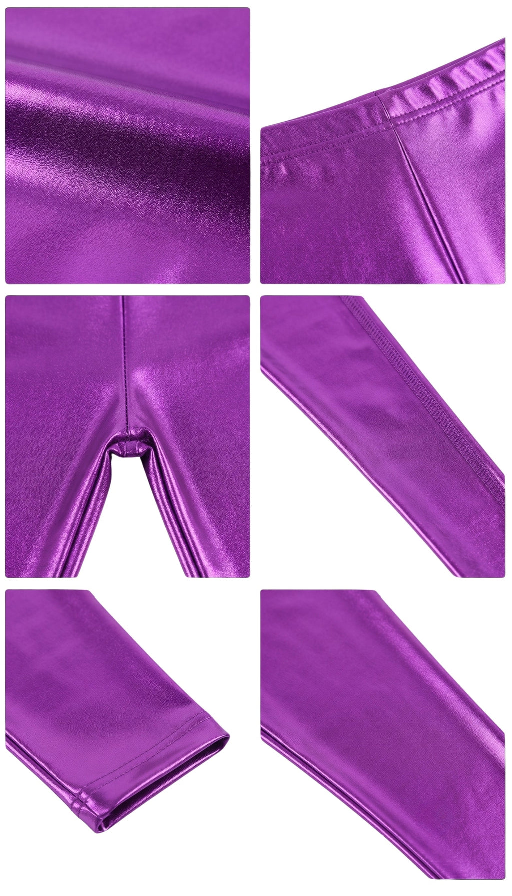 Sakkas Footless Liquid Wet Look Shiny Metallic Stretch Leggings