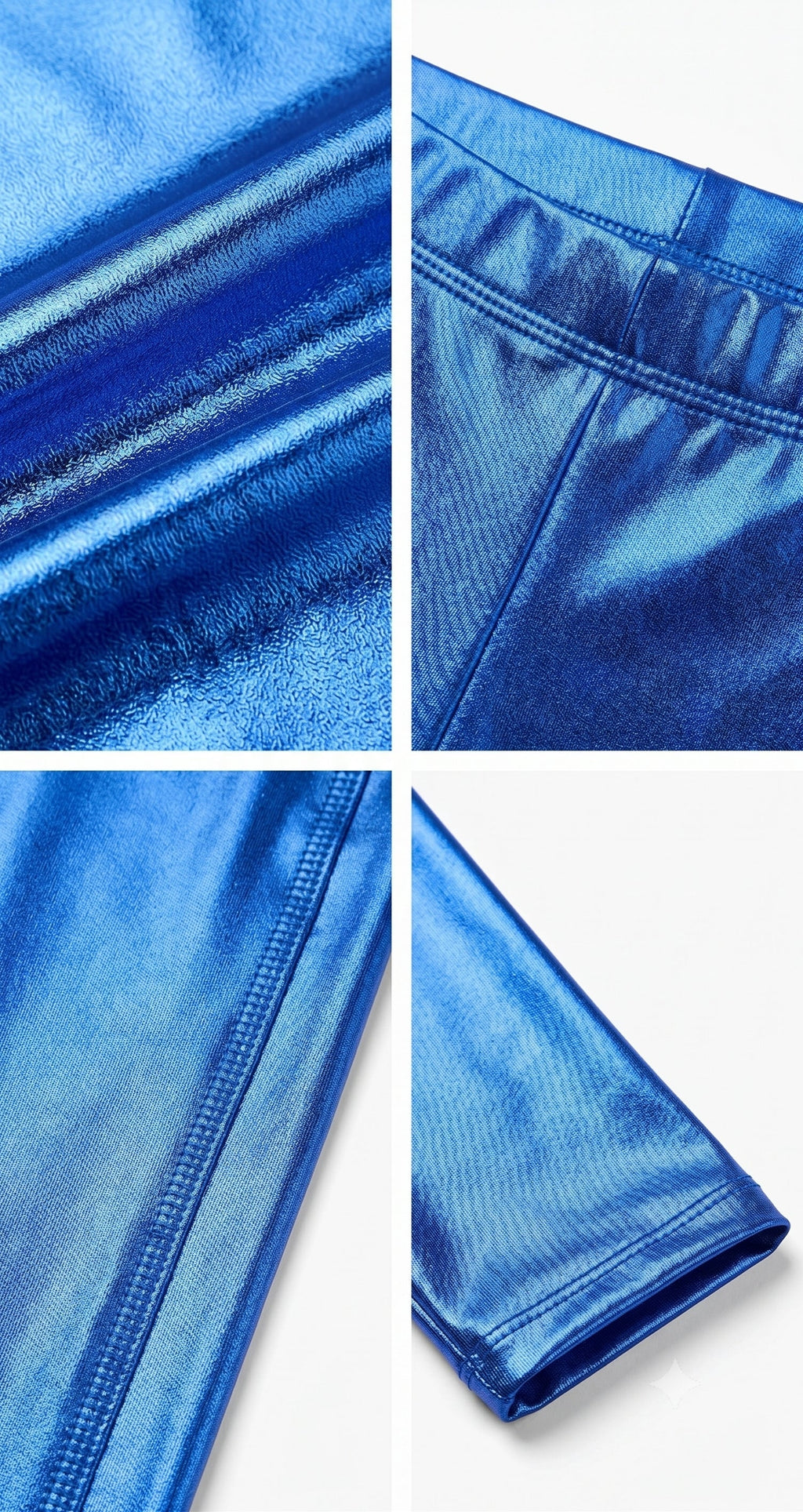 Sakkas Footless Liquid Wet Look Shiny Metallic Stretch Leggings