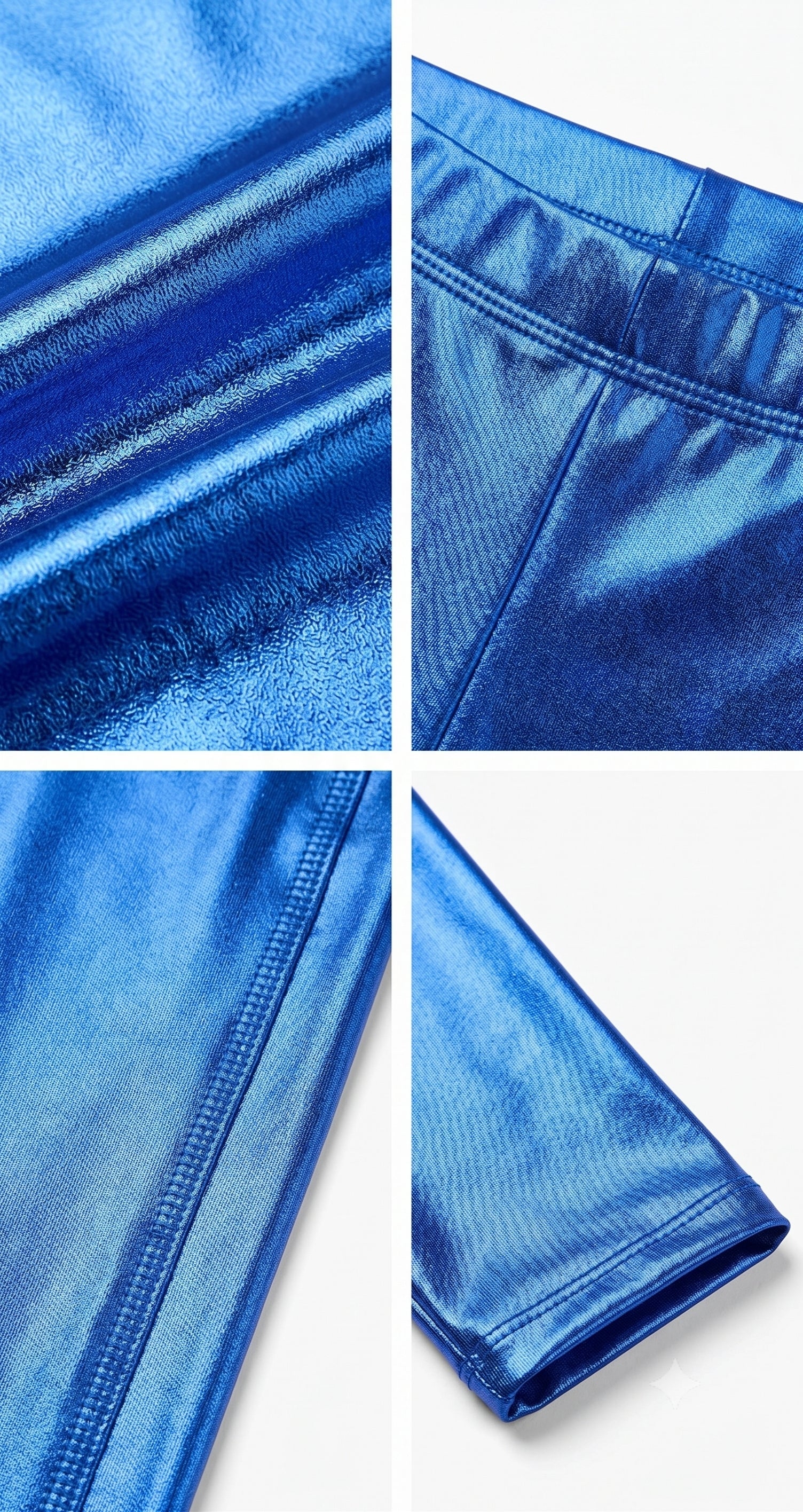 Sakkas Footless Liquid Wet Look Shiny Metallic Stretch Leggings