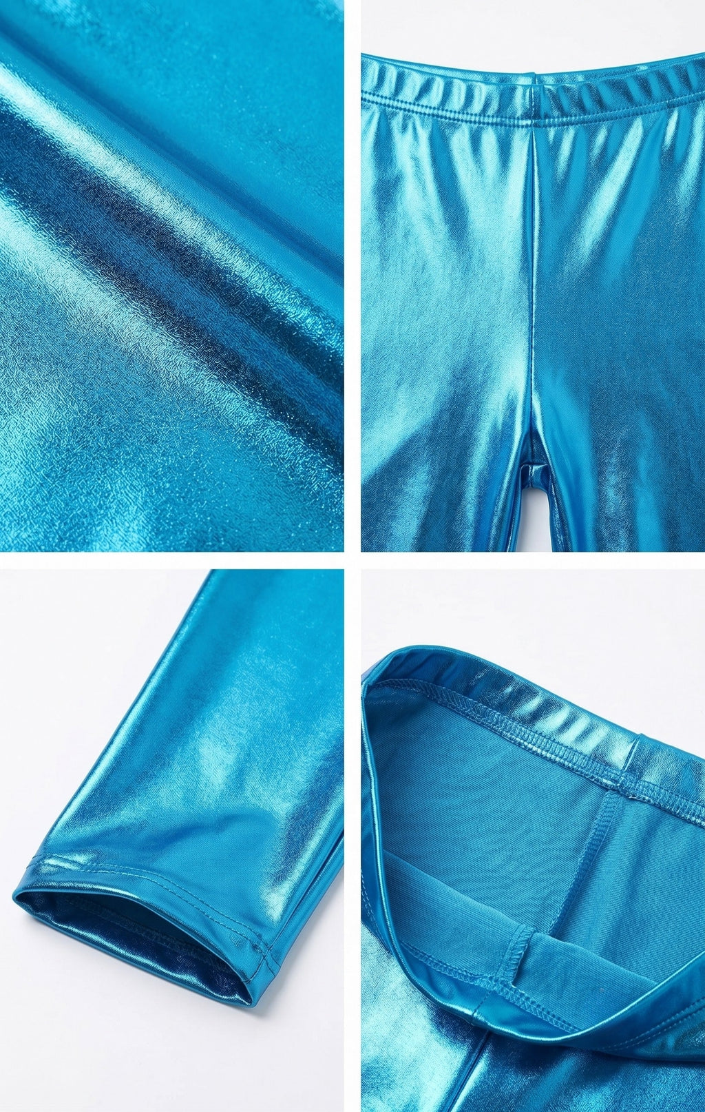 Sakkas Footless Liquid Wet Look Shiny Metallic Stretch Leggings