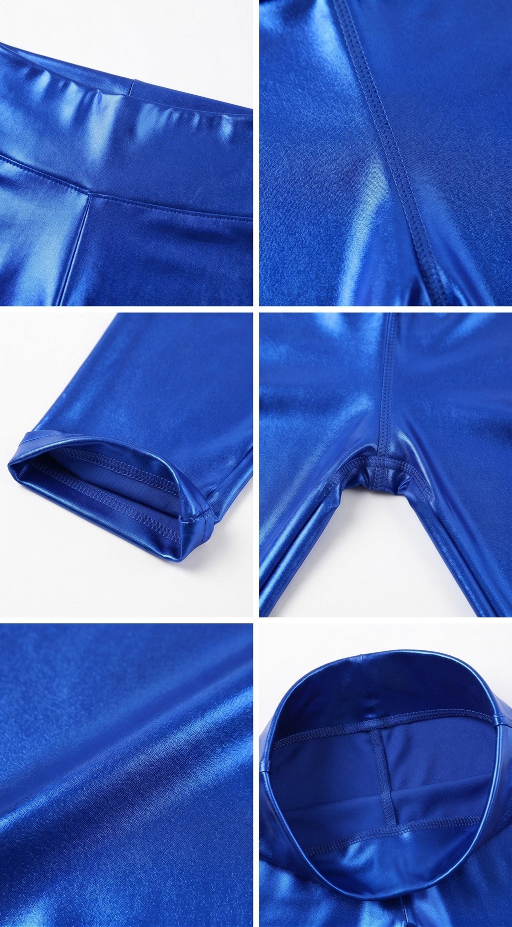 Sakkas Shiny Liquid Metallic High Waist Stretch Leggings - Made in USA