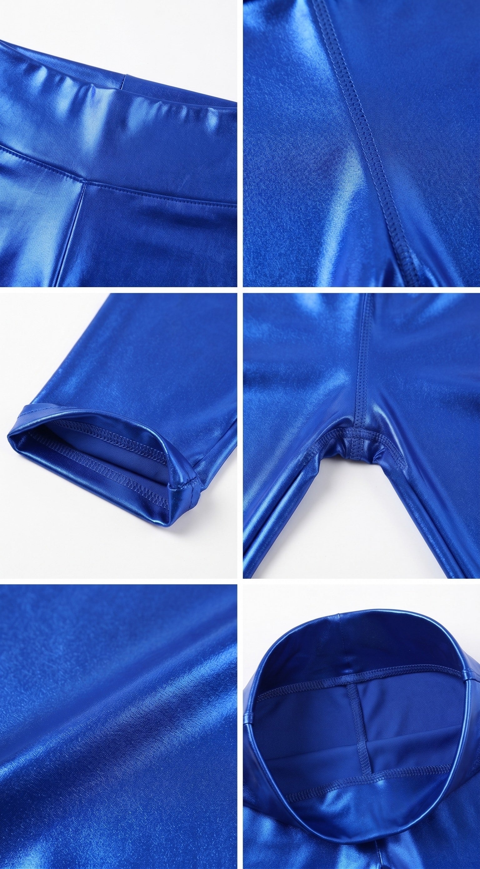 Sakkas Shiny Liquid Metallic High Waist Stretch Leggings - Made in USA