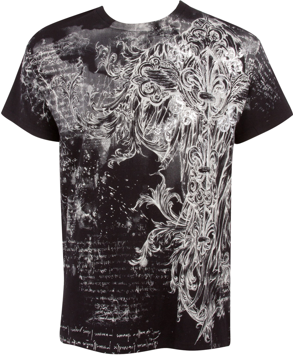 Sakkas Vines and Fleur De Lis Cotton Mens T-Shirt