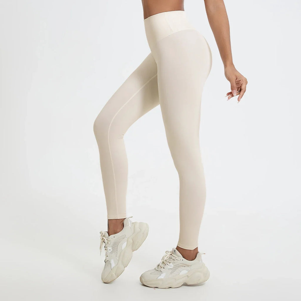 Hearuisavy Summer Super Soft Fabrics High Waist Leggings Gym Yoga Pants Running Workout Tights Push Up Sports Leggings Women
