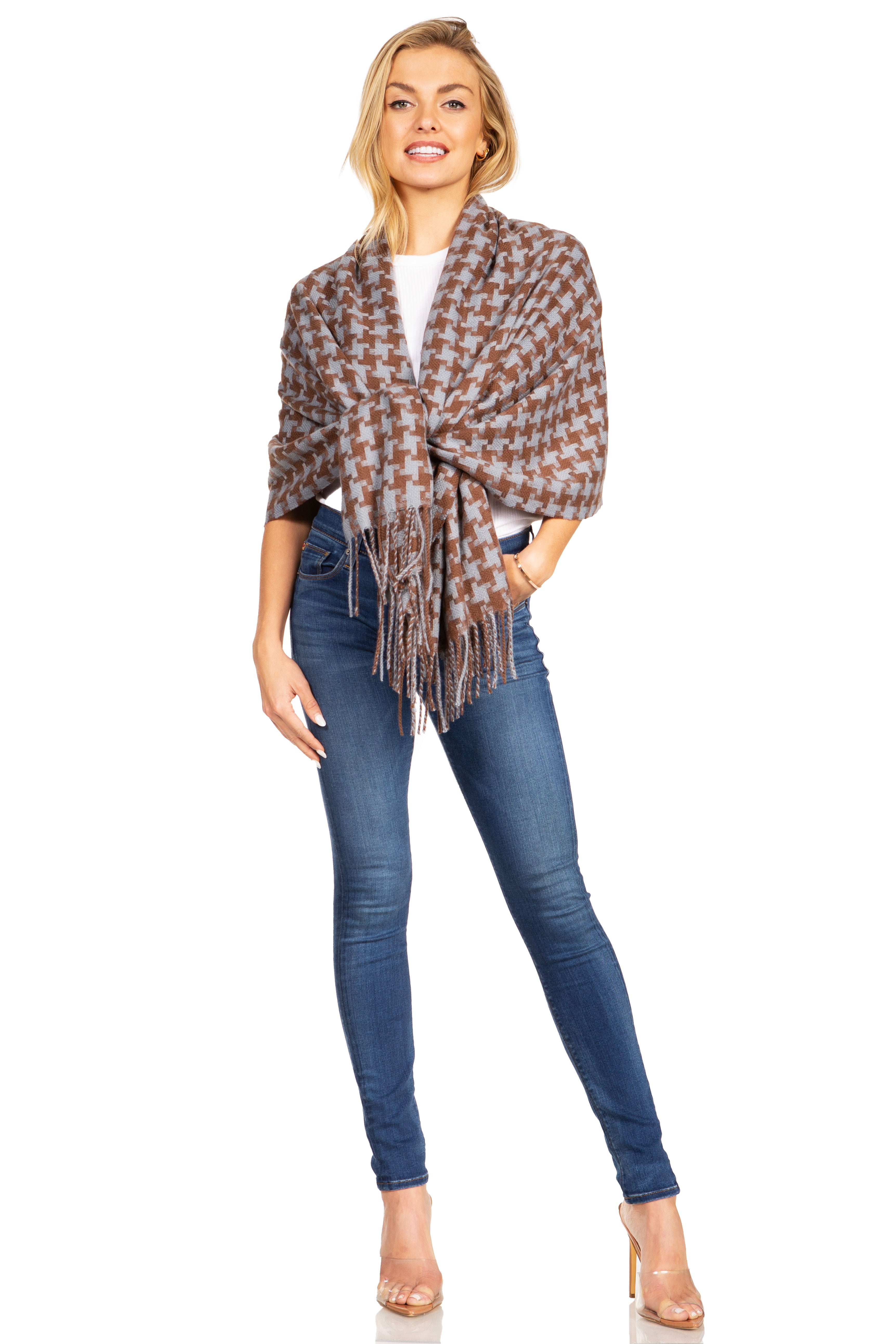 Sakkas Martinna Warm Super Soft Cashmere Feel Pashmina Shawl Wrap Scarf for Women - Weddings, Festivals, Travel & Daily Wear