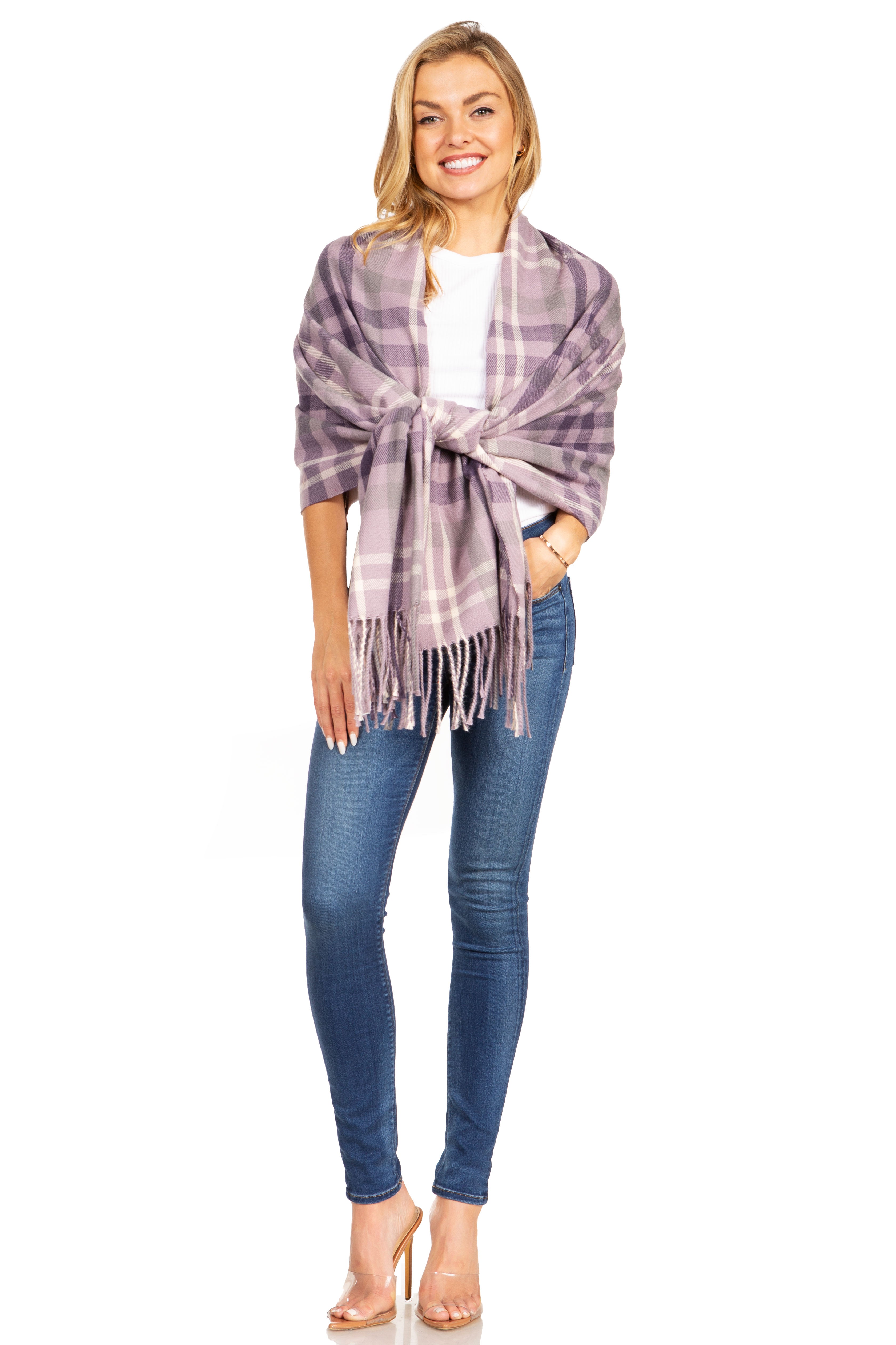 Sakkas Martinna Warm Super Soft Cashmere Feel Pashmina Shawl Wrap Scarf for Women - Weddings, Festivals, Travel & Daily Wear