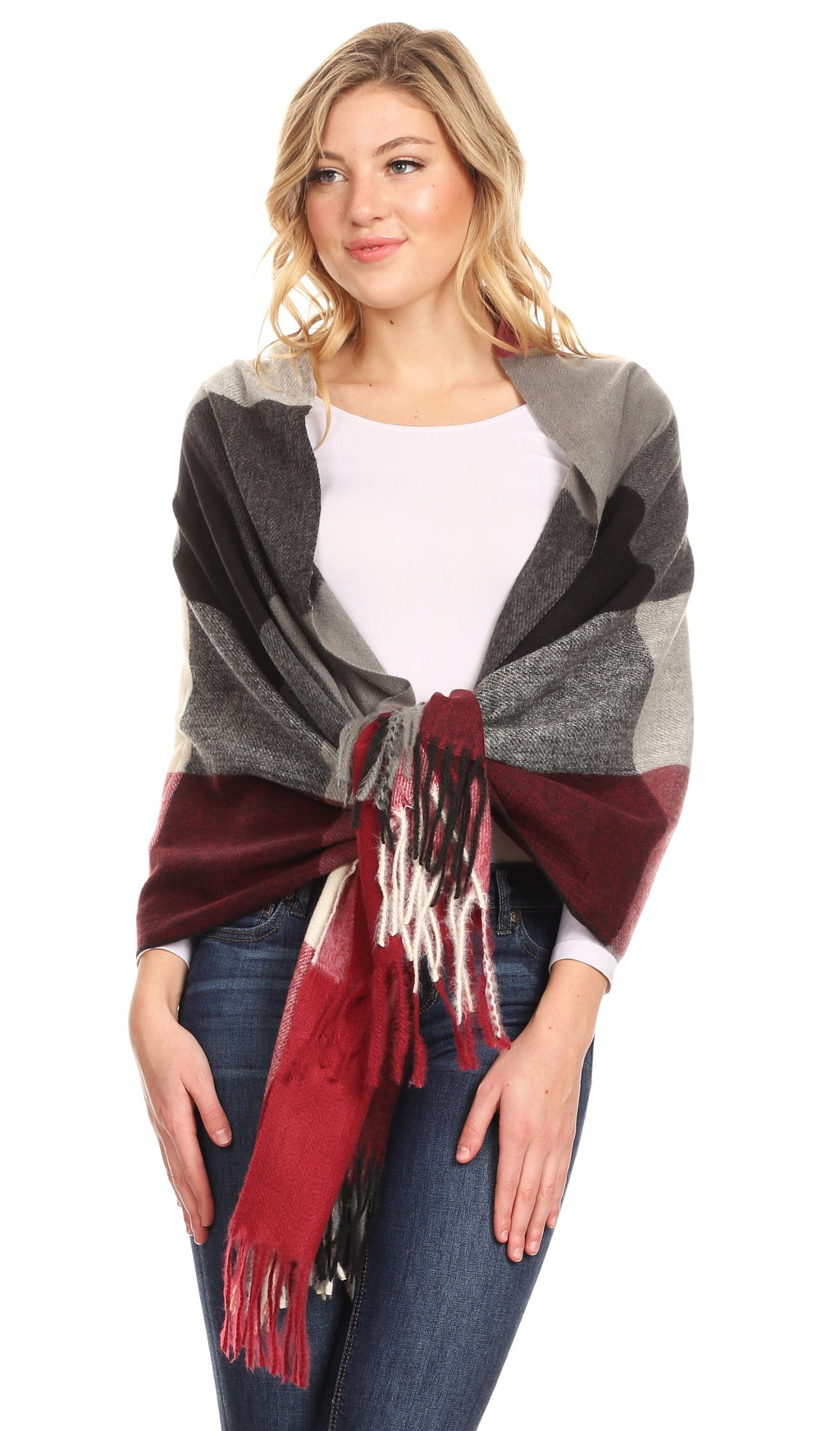Sakkas Martinna Warm Super Soft Cashmere Feel Pashmina Shawl Wrap Scarf for Women - Weddings, Festivals, Travel & Daily Wear