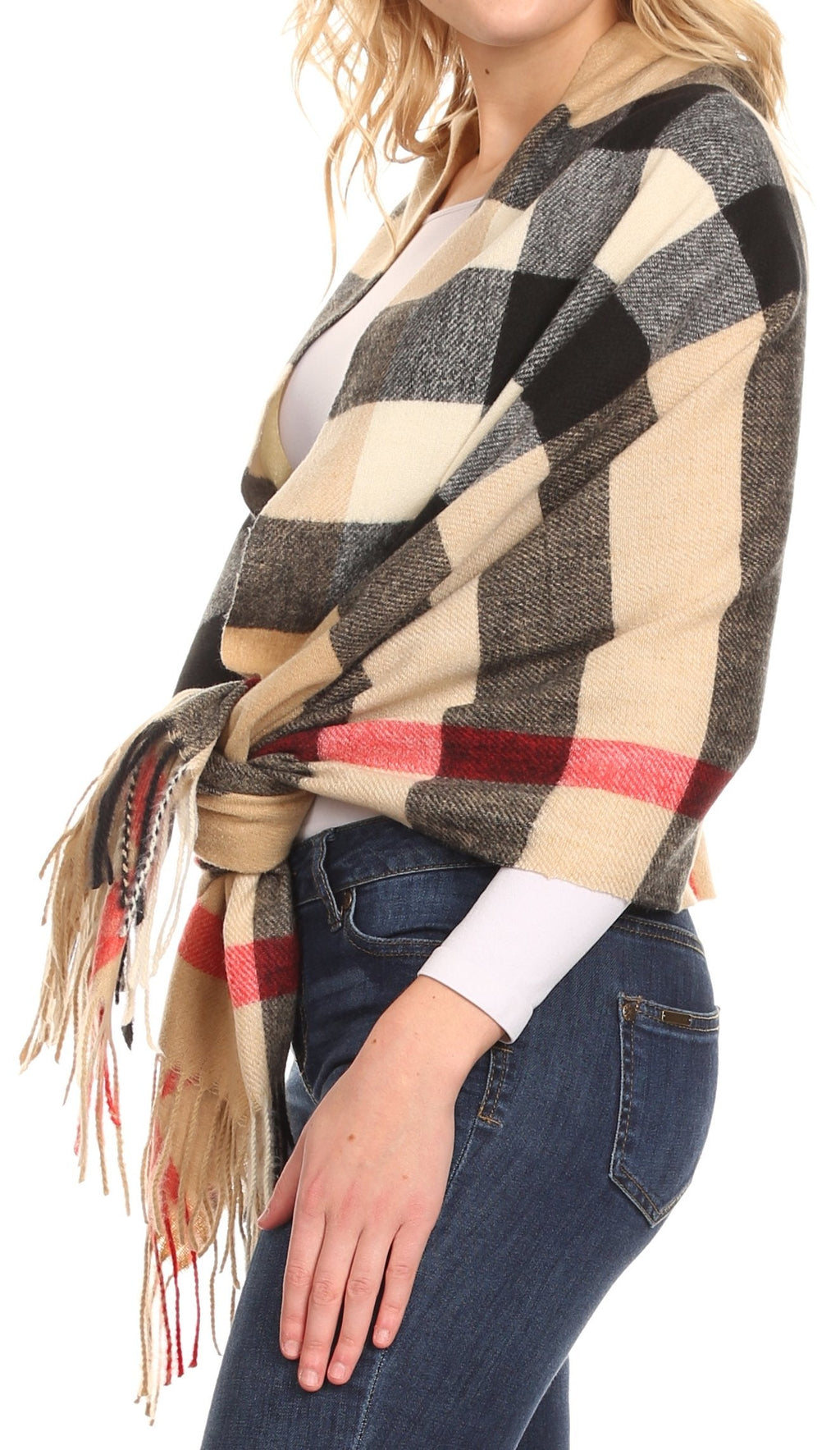 Sakkas Martinna Warm Super Soft Cashmere Feel Pashmina Shawl Wrap Scarf for Women - Weddings, Festivals, Travel & Daily Wear