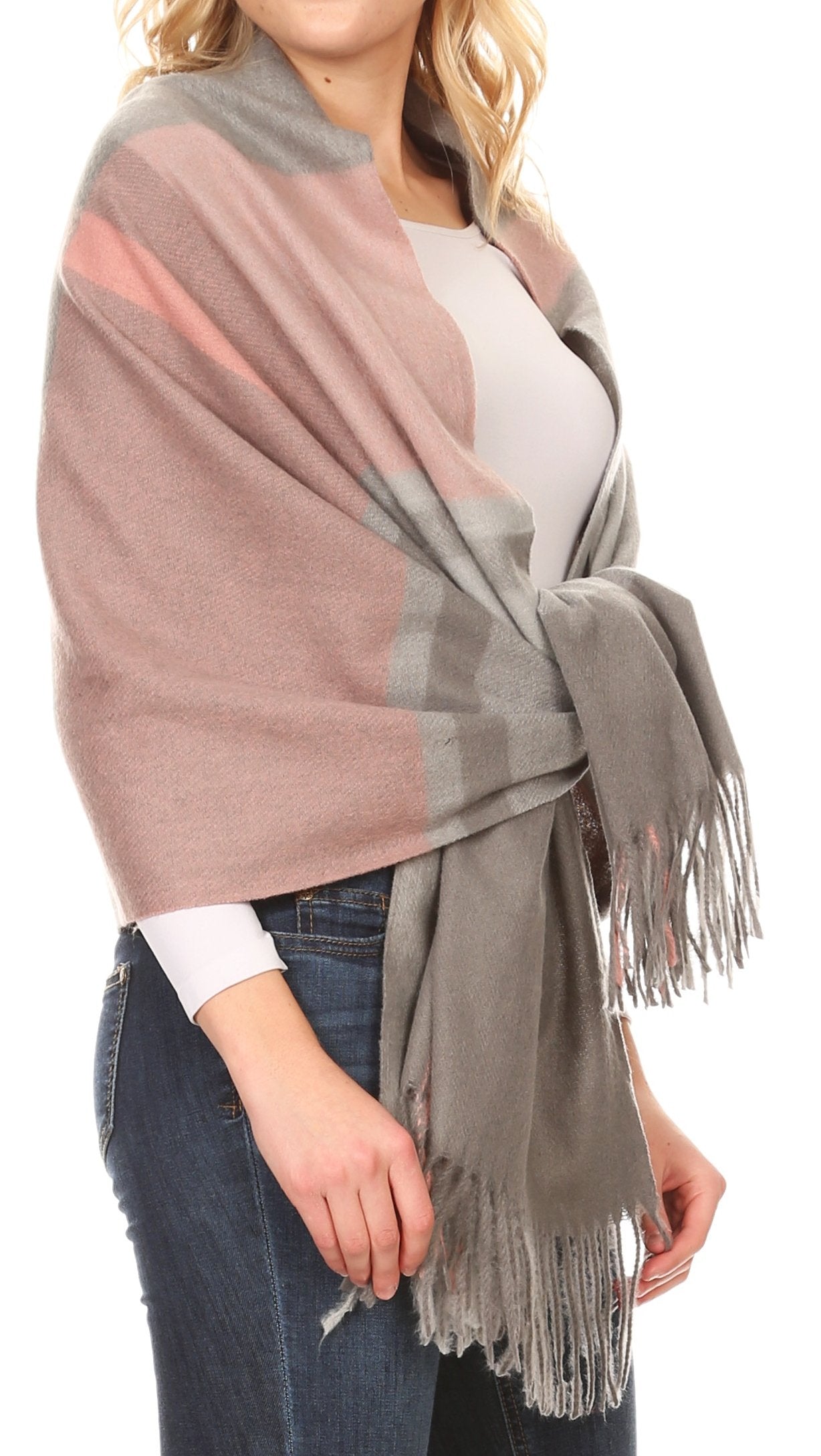 Sakkas Martinna Warm Super Soft Cashmere Feel Pashmina Shawl Wrap Scarf for Women - Weddings, Festivals, Travel & Daily Wear