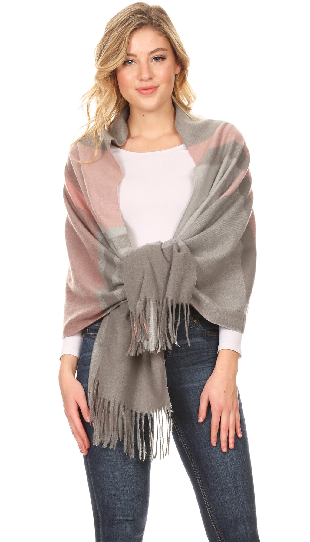 Sakkas Martinna Warm Super Soft Cashmere Feel Pashmina Shawl Wrap Scarf for Women - Weddings, Festivals, Travel & Daily Wear