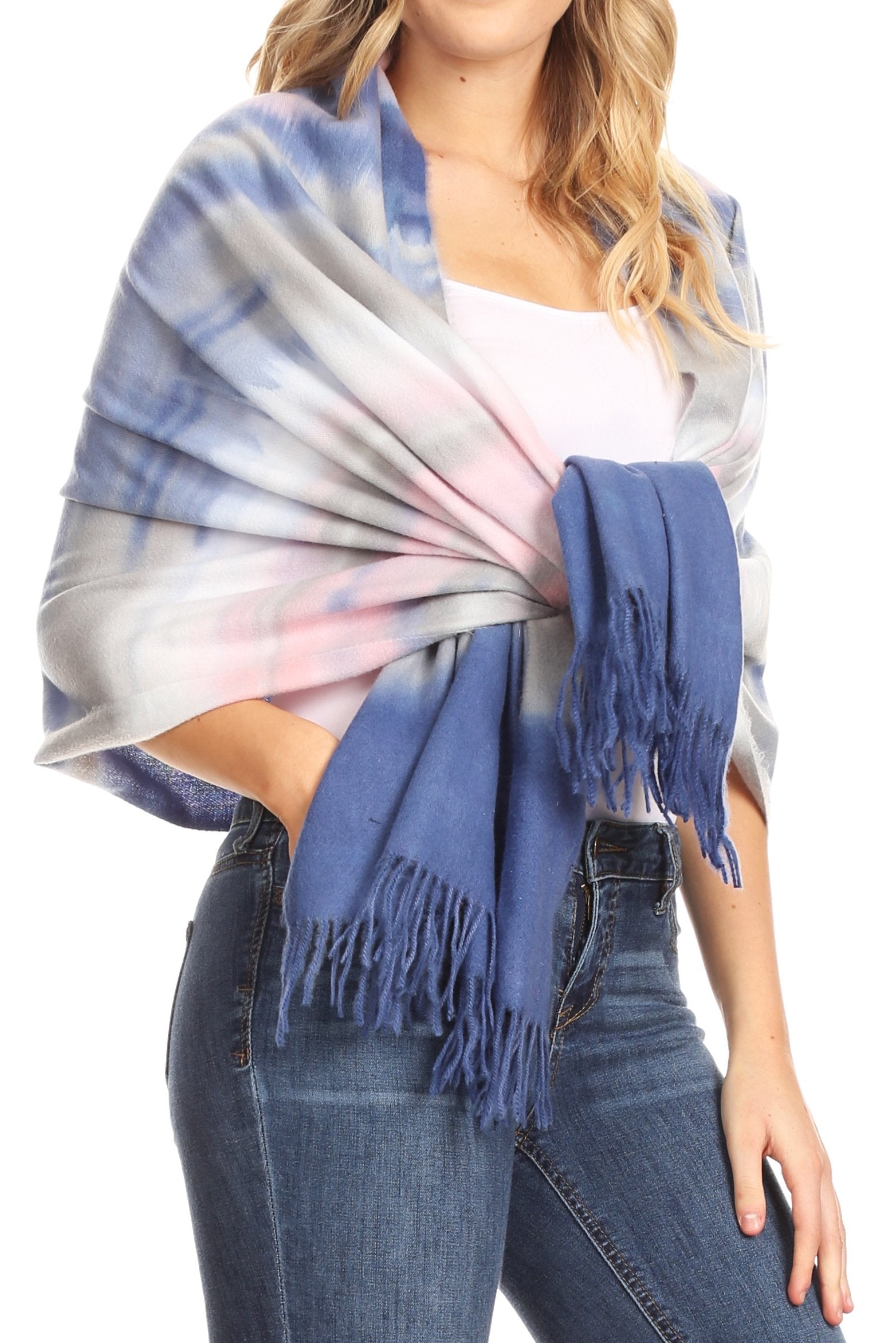 Sakkas Martinna Warm Super Soft Cashmere Feel Pashmina Shawl Wrap Scarf for Women - Weddings, Festivals, Travel & Daily Wear
