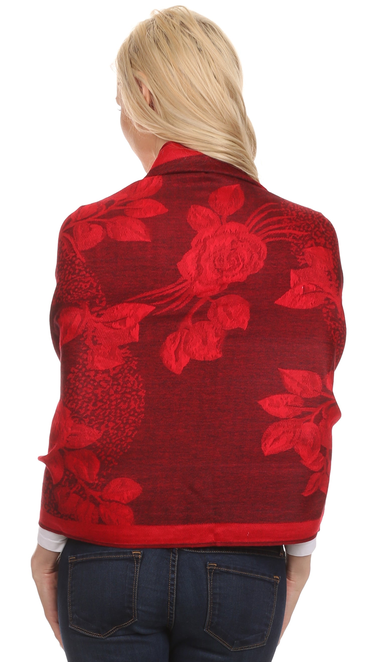 Sakkas Two Tone Rose Pashmina Scarf / Stole / Wrap