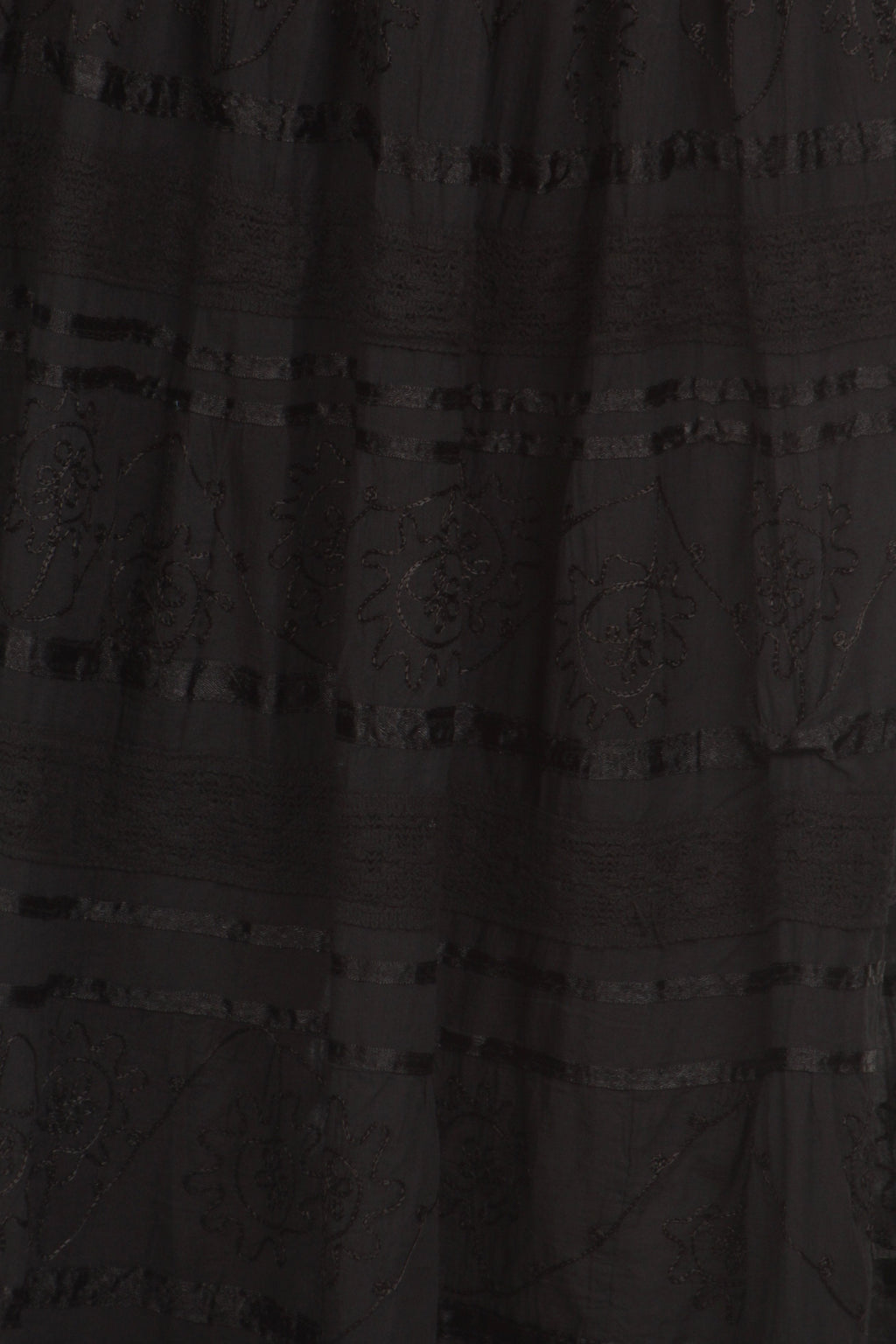 Sakkas Lace and Ribbon Peasant Boho Skirt