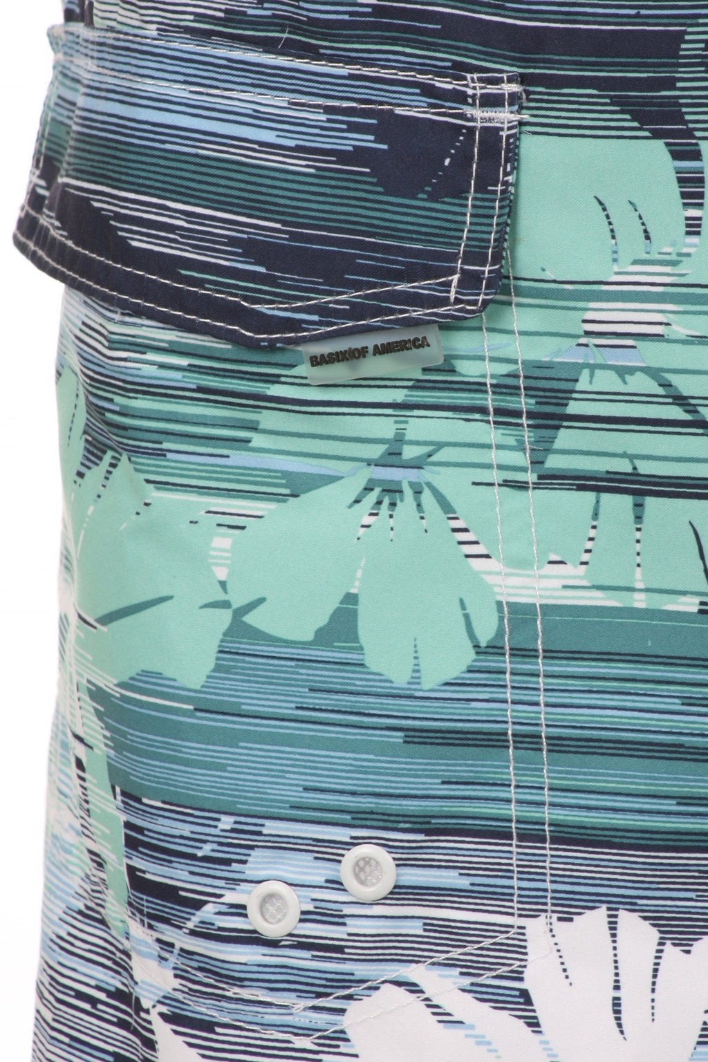 Sakkas Zayne Long Hoolah Hawaii Print Design Skate Surf Board Short / Swim Trunks
