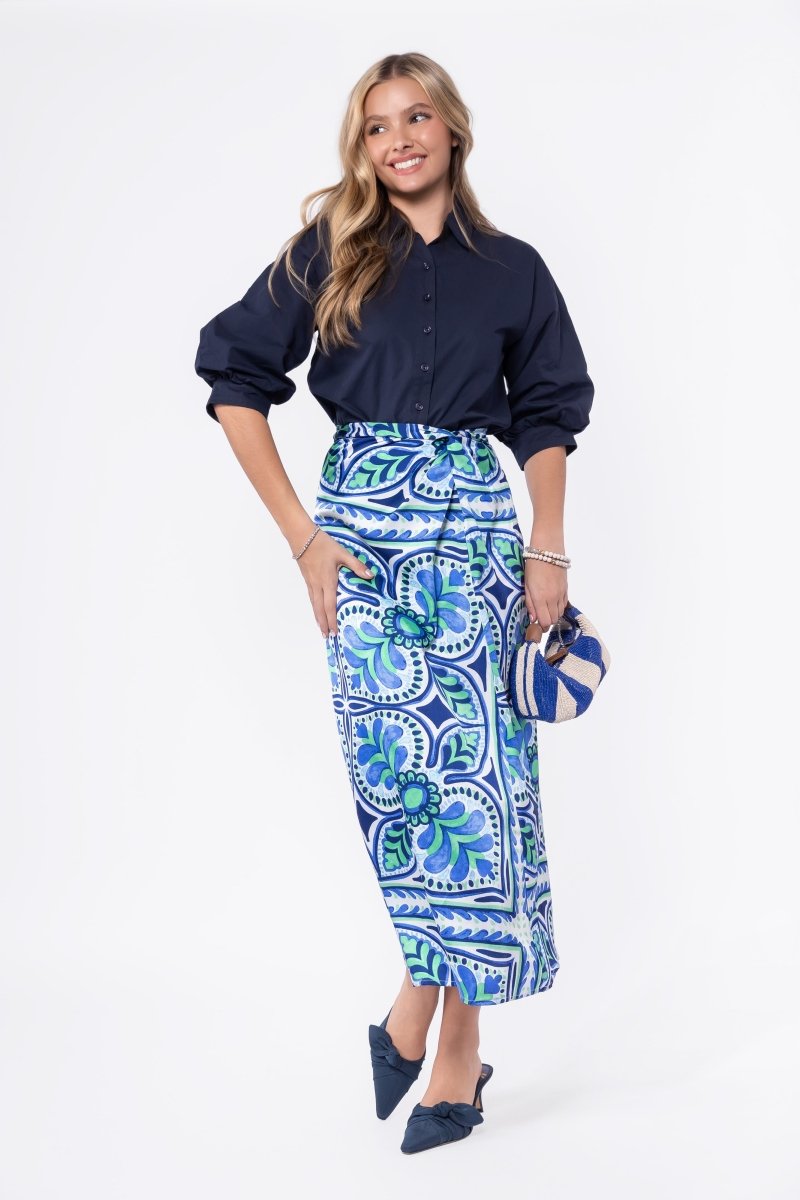 Adalyn Skirt (Blue Green)