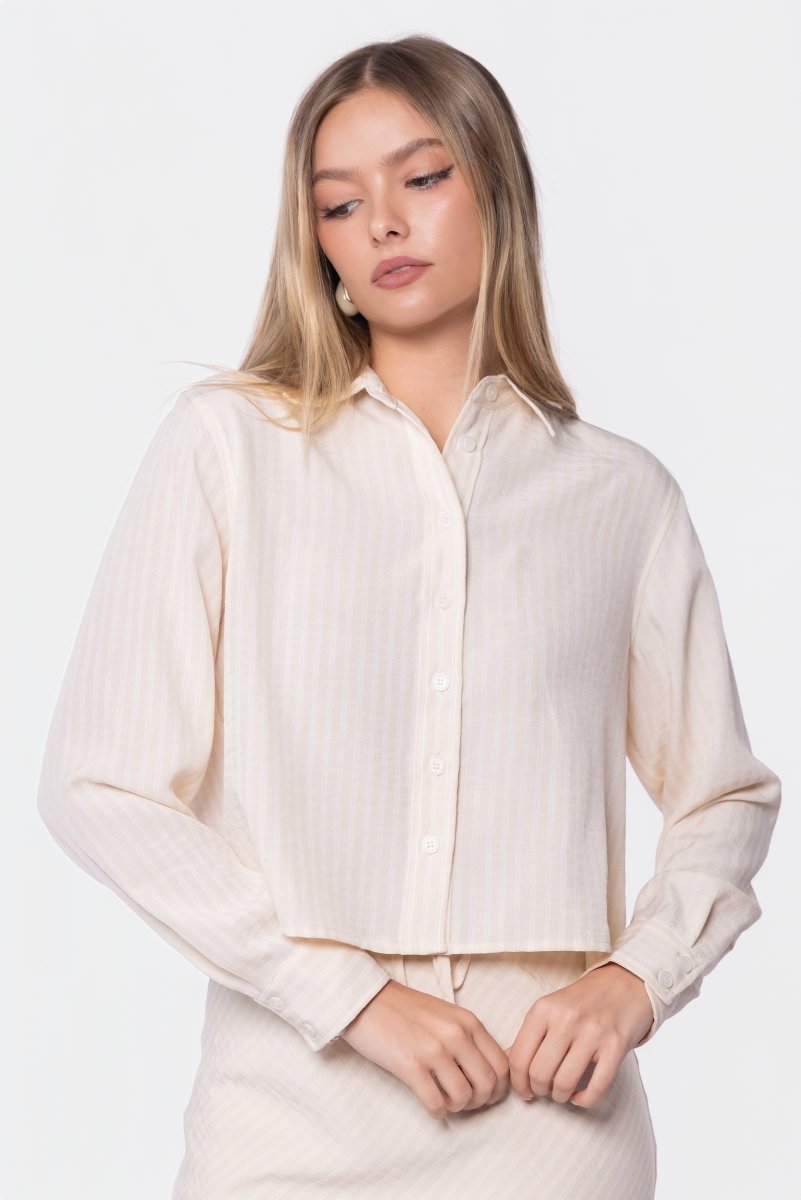 Anita Top (Khaki Stripe)