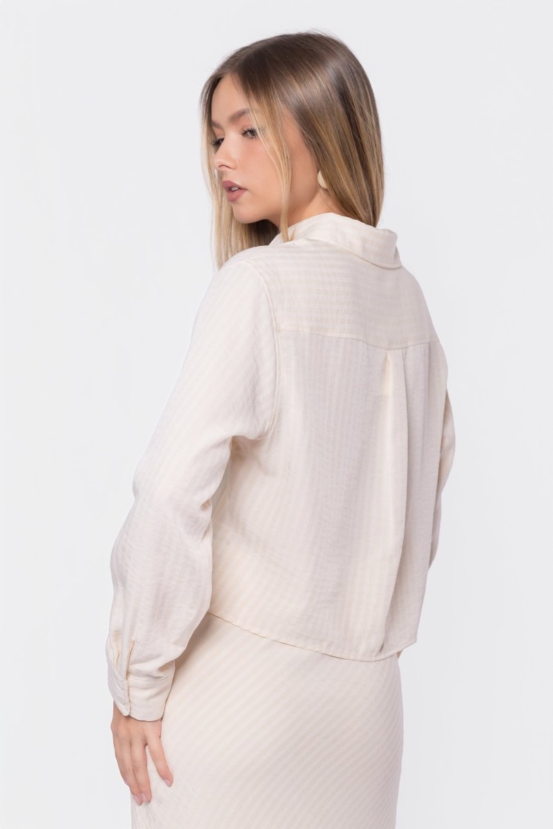 Anita Top (Khaki Stripe)